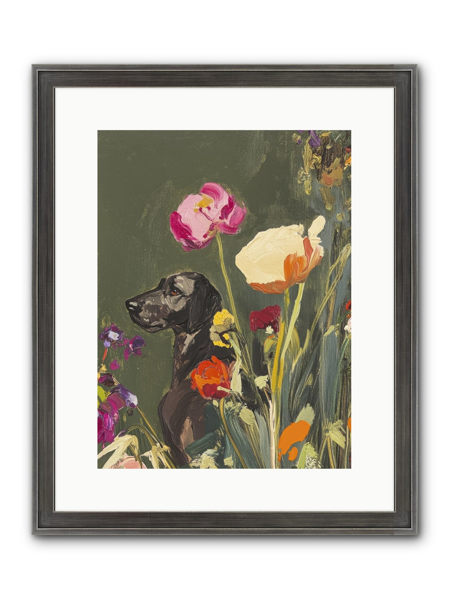 Sunday's Sweet Boy Framed Print - Slimwoods Black/Silver 12x16