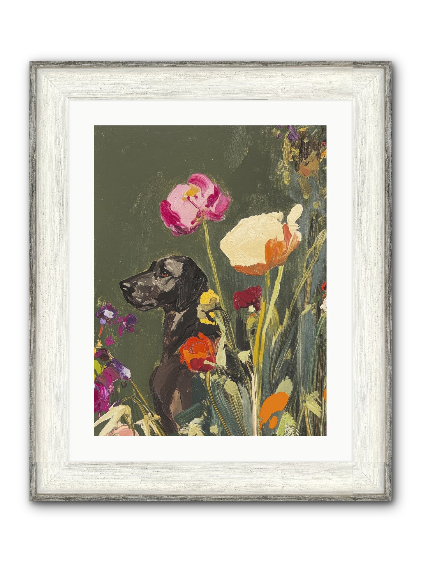 Sunday's Sweet Boy Framed Print - Driftwood White 18x24