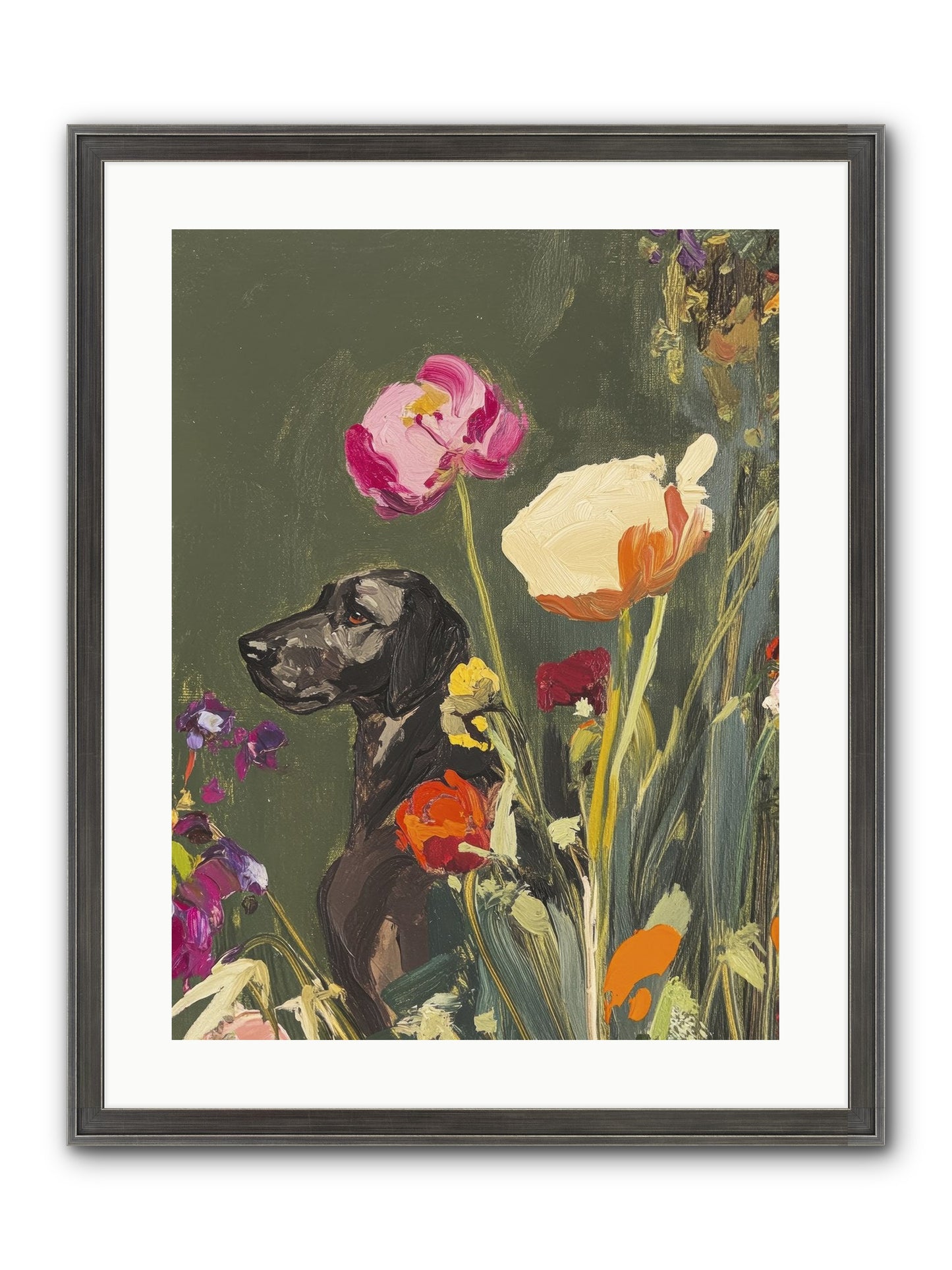 Sunday's Sweet Boy Framed Print - Slimwoods Black/Silver 18x24