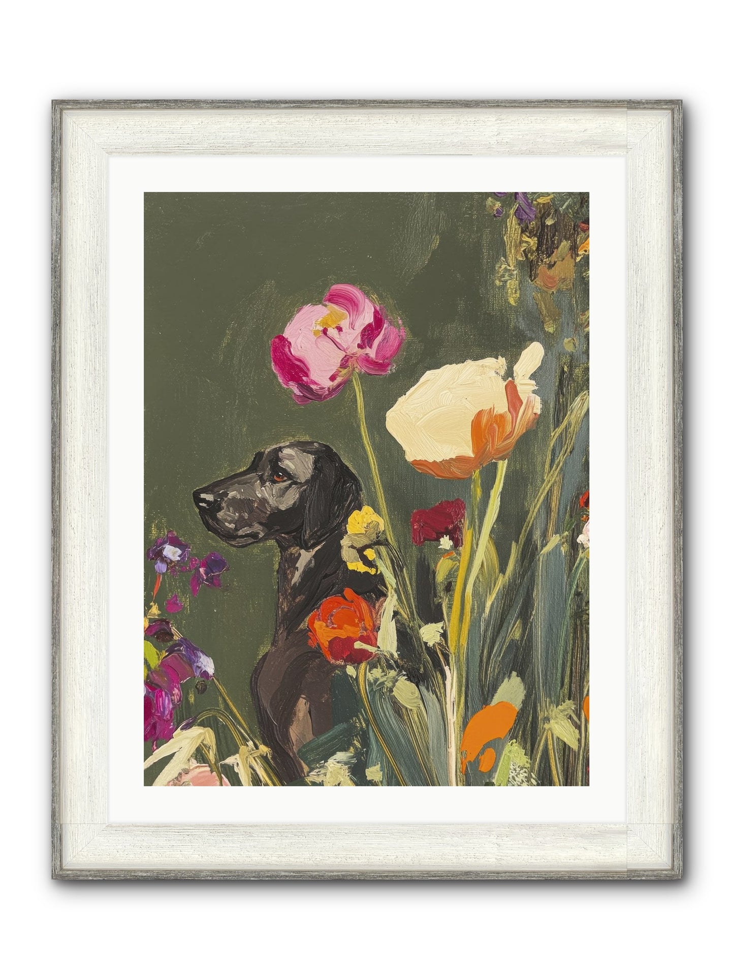 Sunday's Sweet Boy Framed Print - Driftwood White 24x32