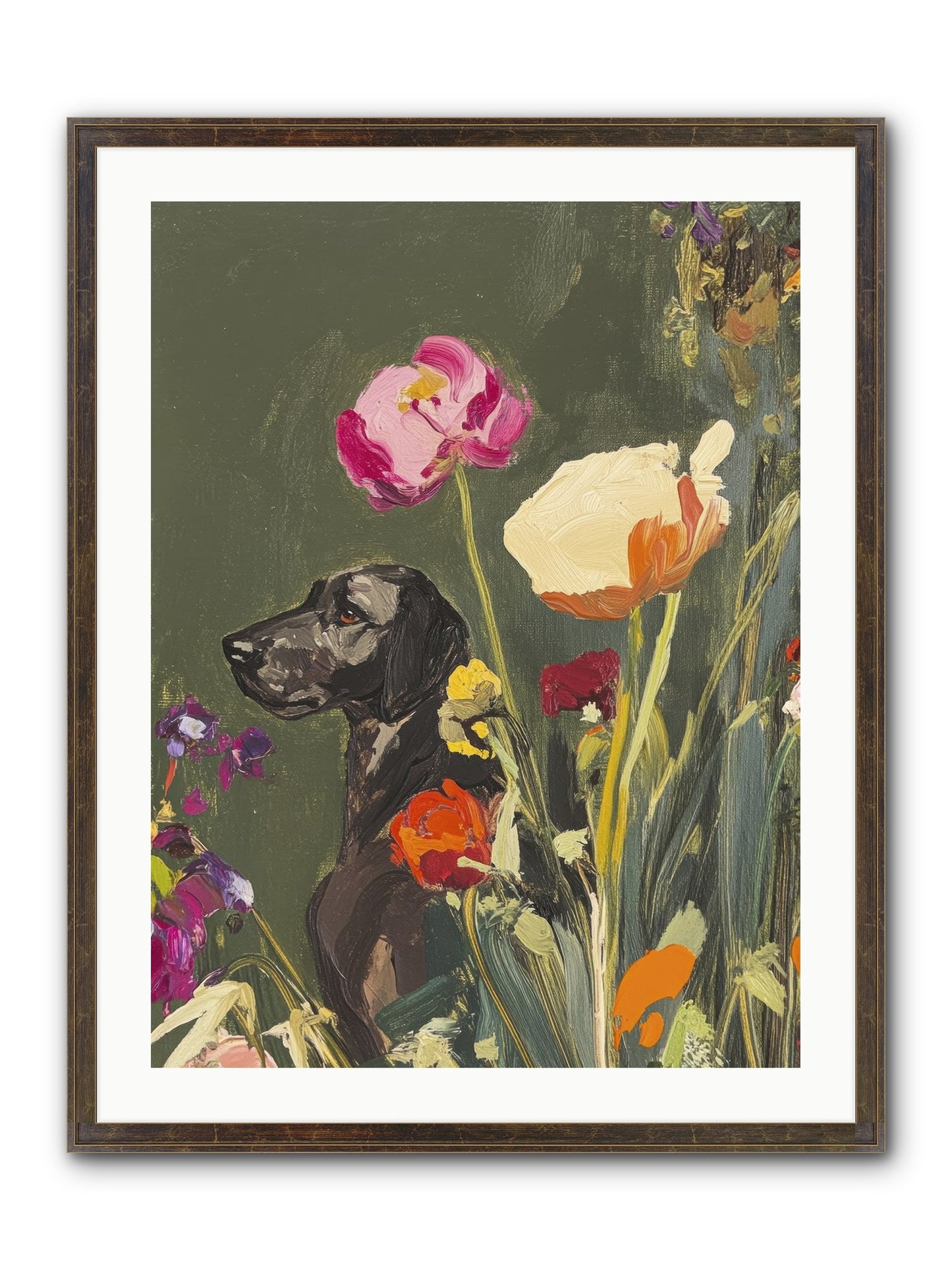 Sunday's Sweet Boy Framed Print - Slimwoods Black/Gold 24x32