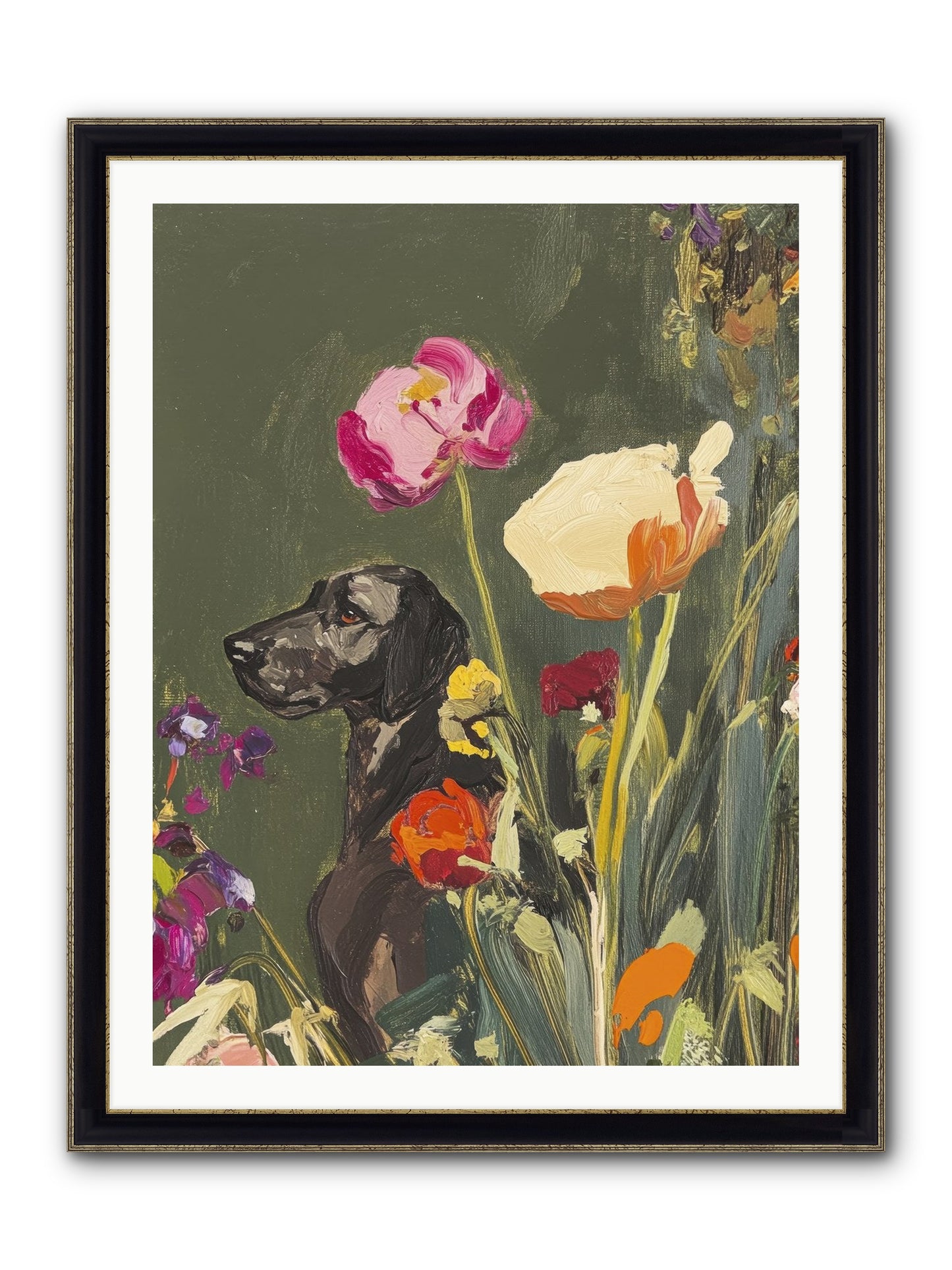 Sunday's Sweet Boy Framed Print - Black & Gold 30x40