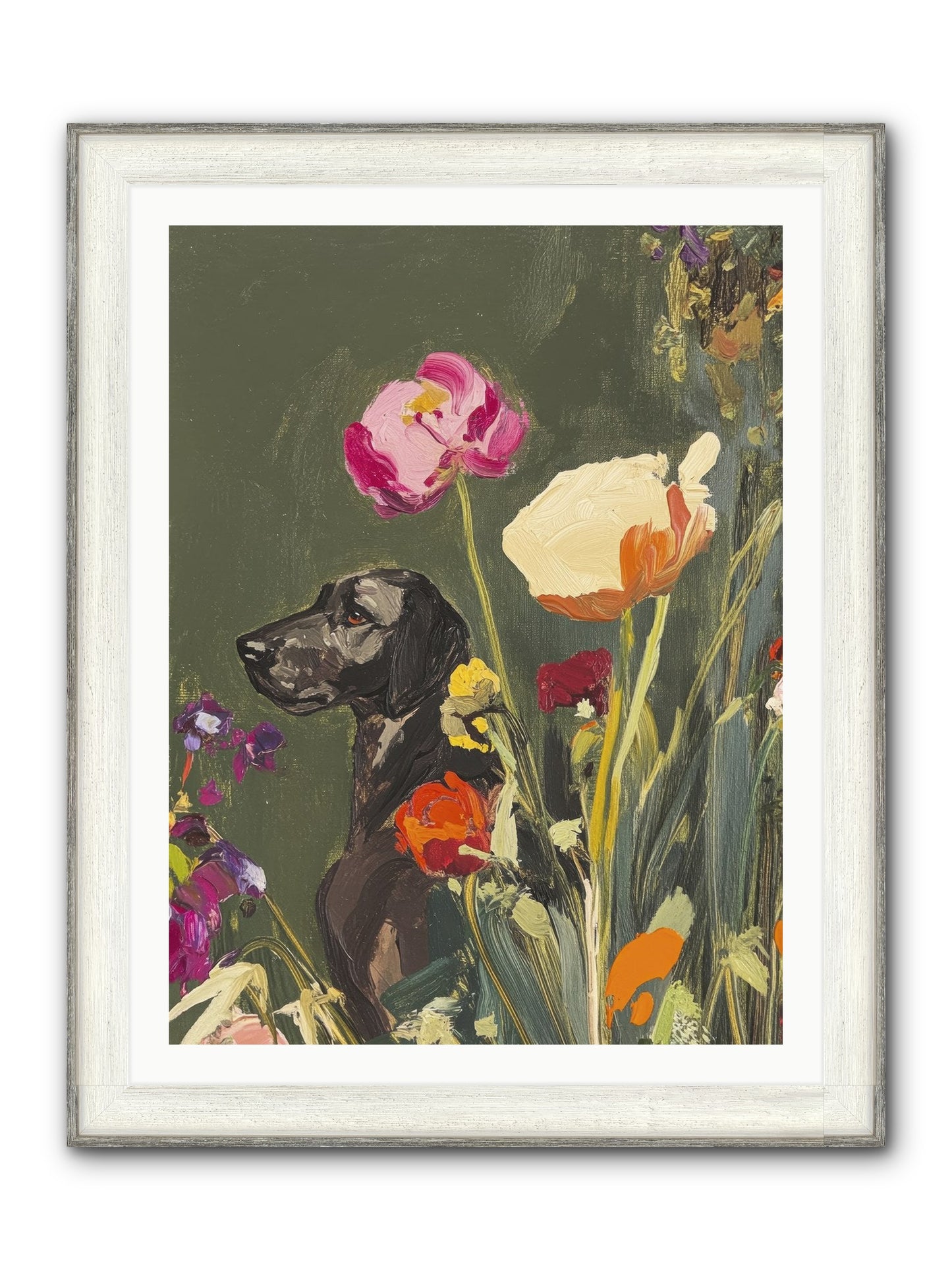 Sunday's Sweet Boy Framed Print - Driftwood White 30x40