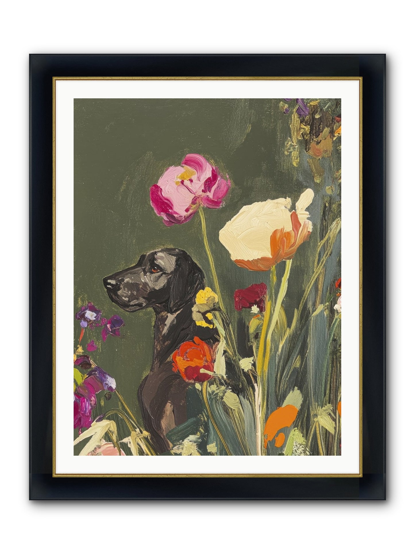 Sunday's Sweet Boy Framed Print - Wide Black w/Gold 30x40