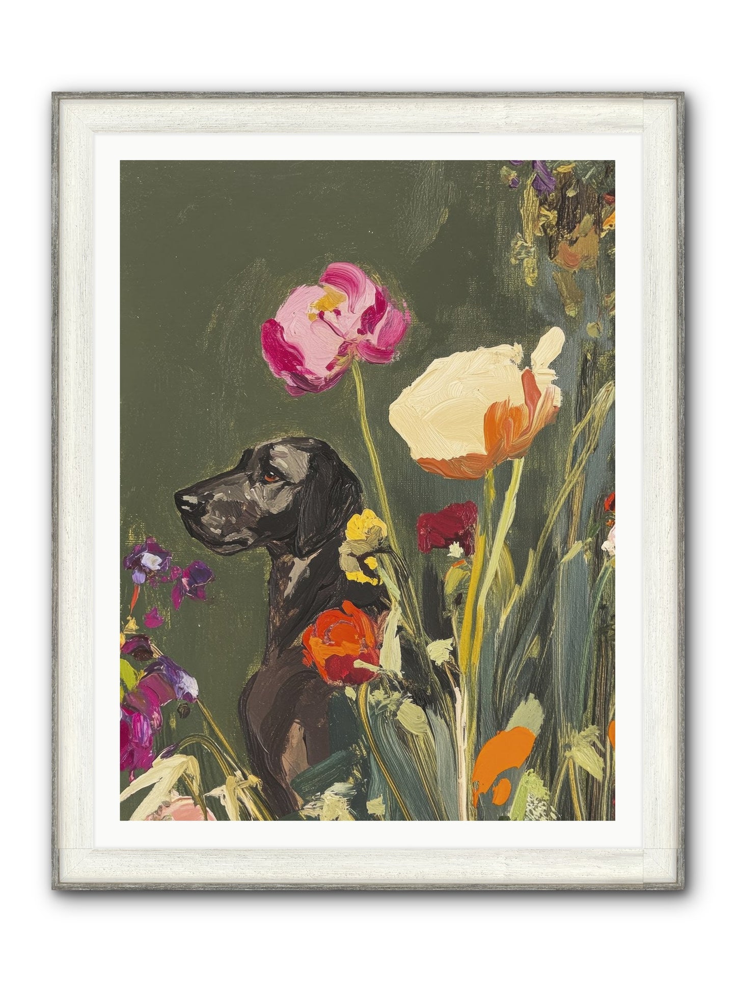 Sunday's Sweet Boy Framed Print - Driftwood White 36x48