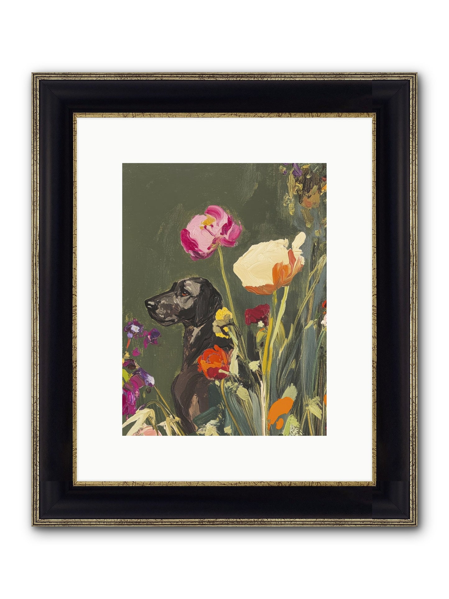 Sunday's Sweet Boy Framed Print - Black & Gold 9x12