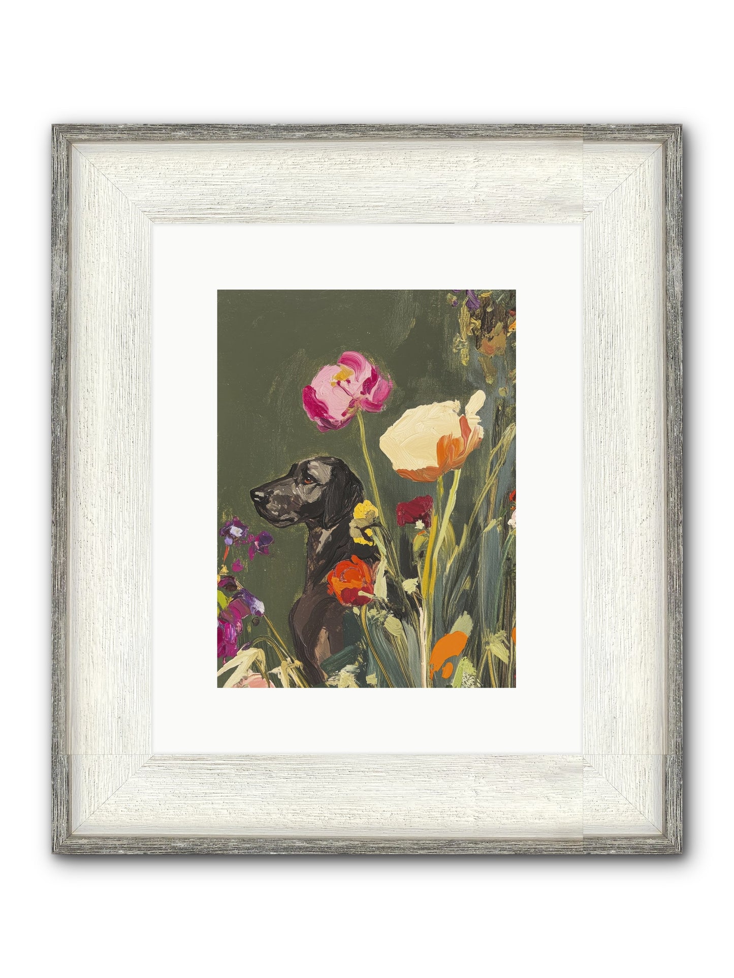 Sunday's Sweet Boy Framed Print - Driftwood White 9x12