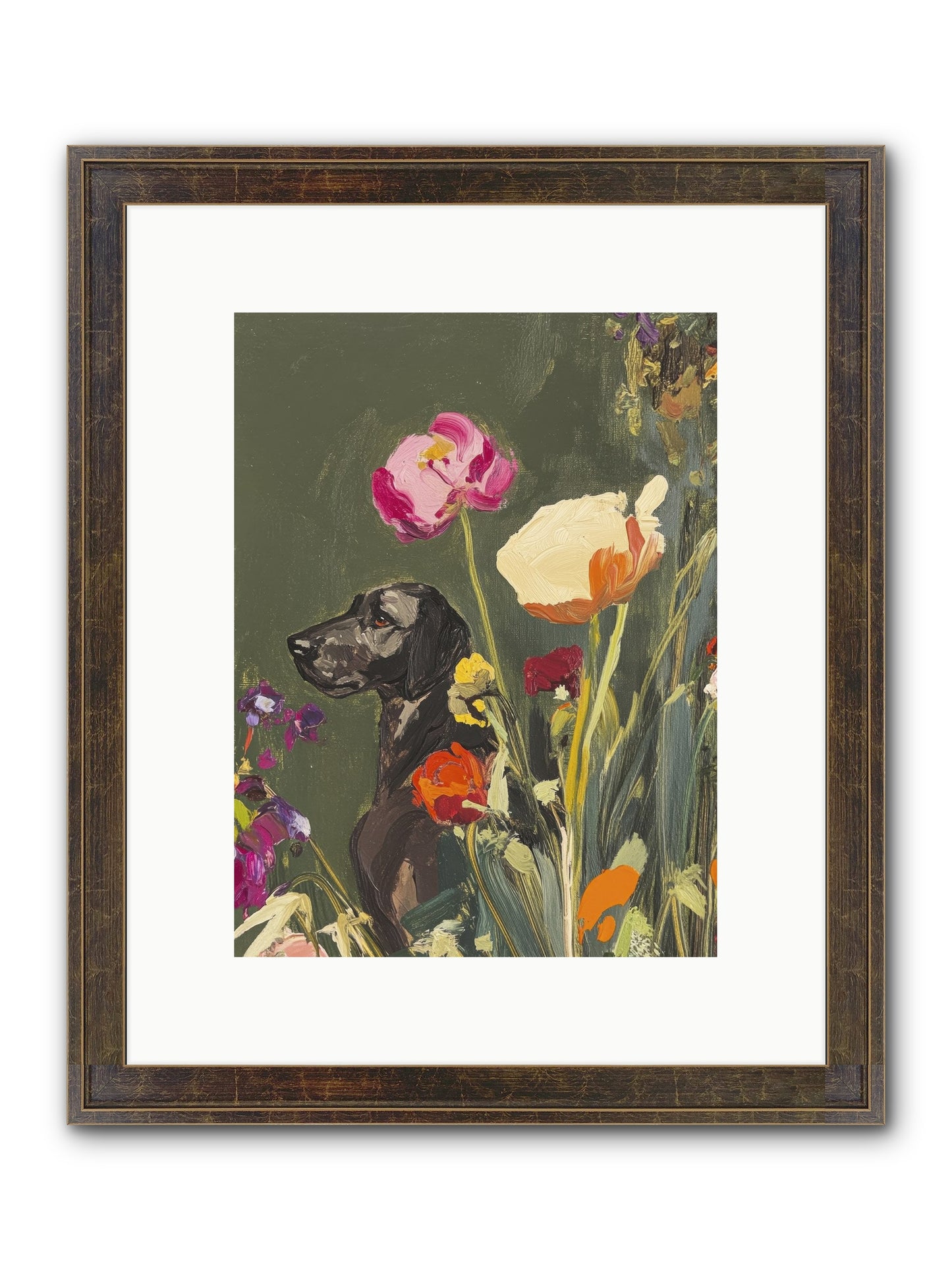 Sunday's Sweet Boy Framed Print - Slimwoods Black/Gold 9x12