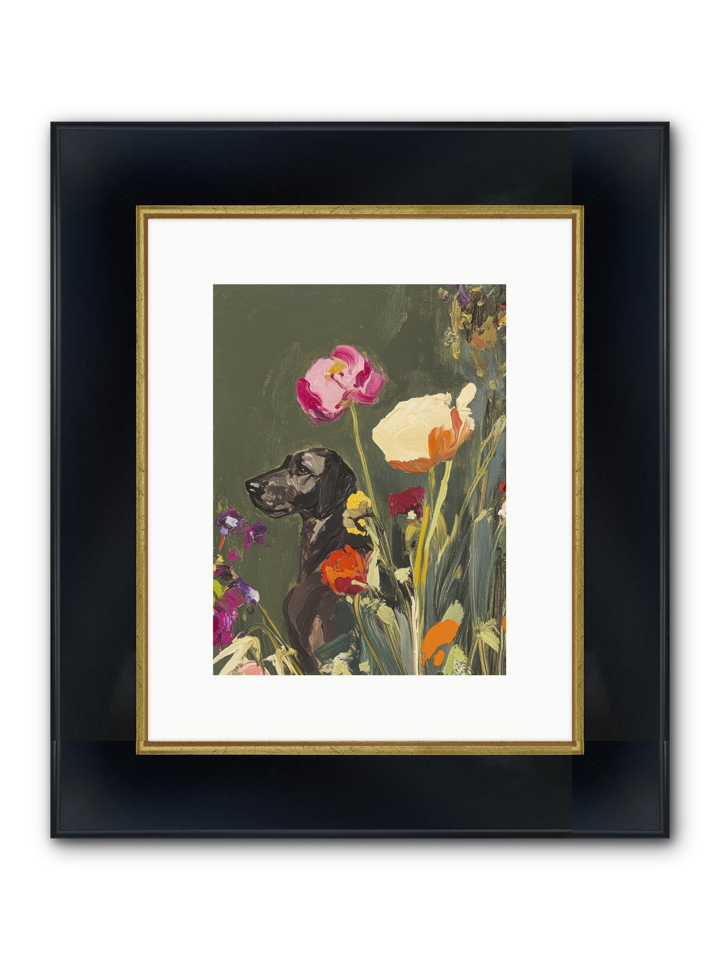 Sunday's Sweet Boy Framed Print - Wide Black w/Gold 9x12