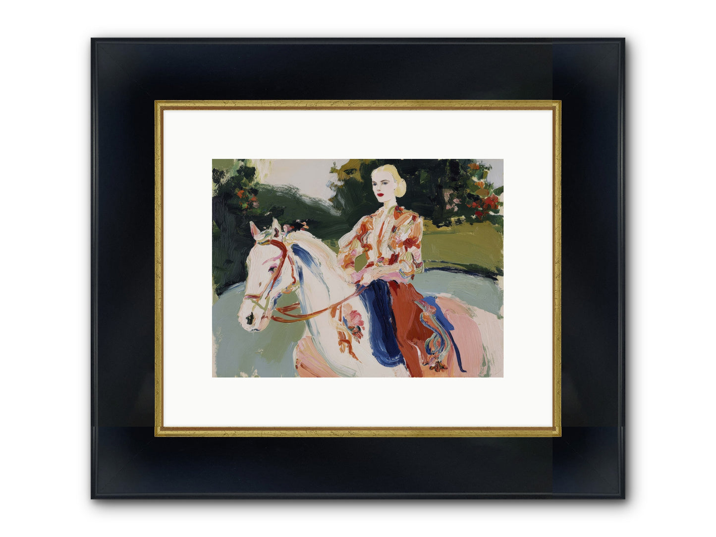 Sunday Soulmate Framed Print - Wide Black w/Gold 12x9