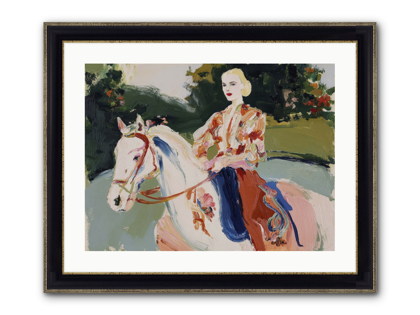 Sunday Soulmate Framed Print - Black & Gold 24x18