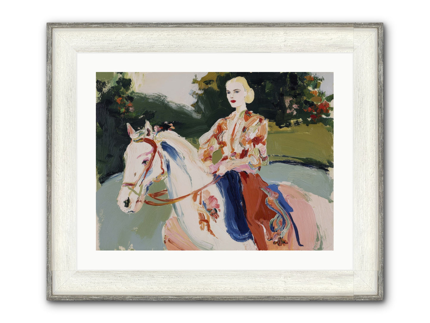 Sunday Soulmate Framed Print - Driftwood White 24x18