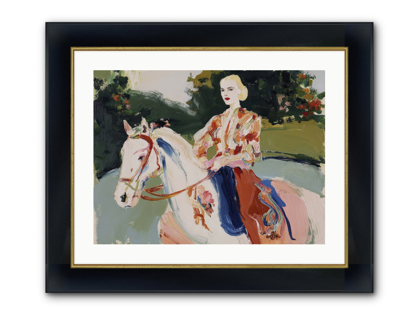 Sunday Soulmate Framed Print - Wide Black w/Gold 24x18
