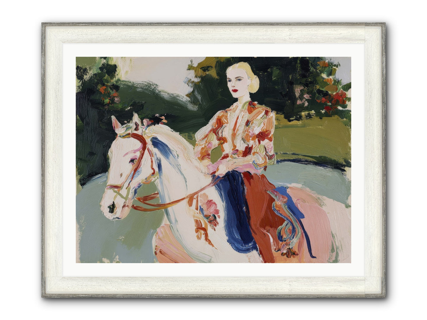 Sunday Soulmate Framed Print - Driftwood White 40x30