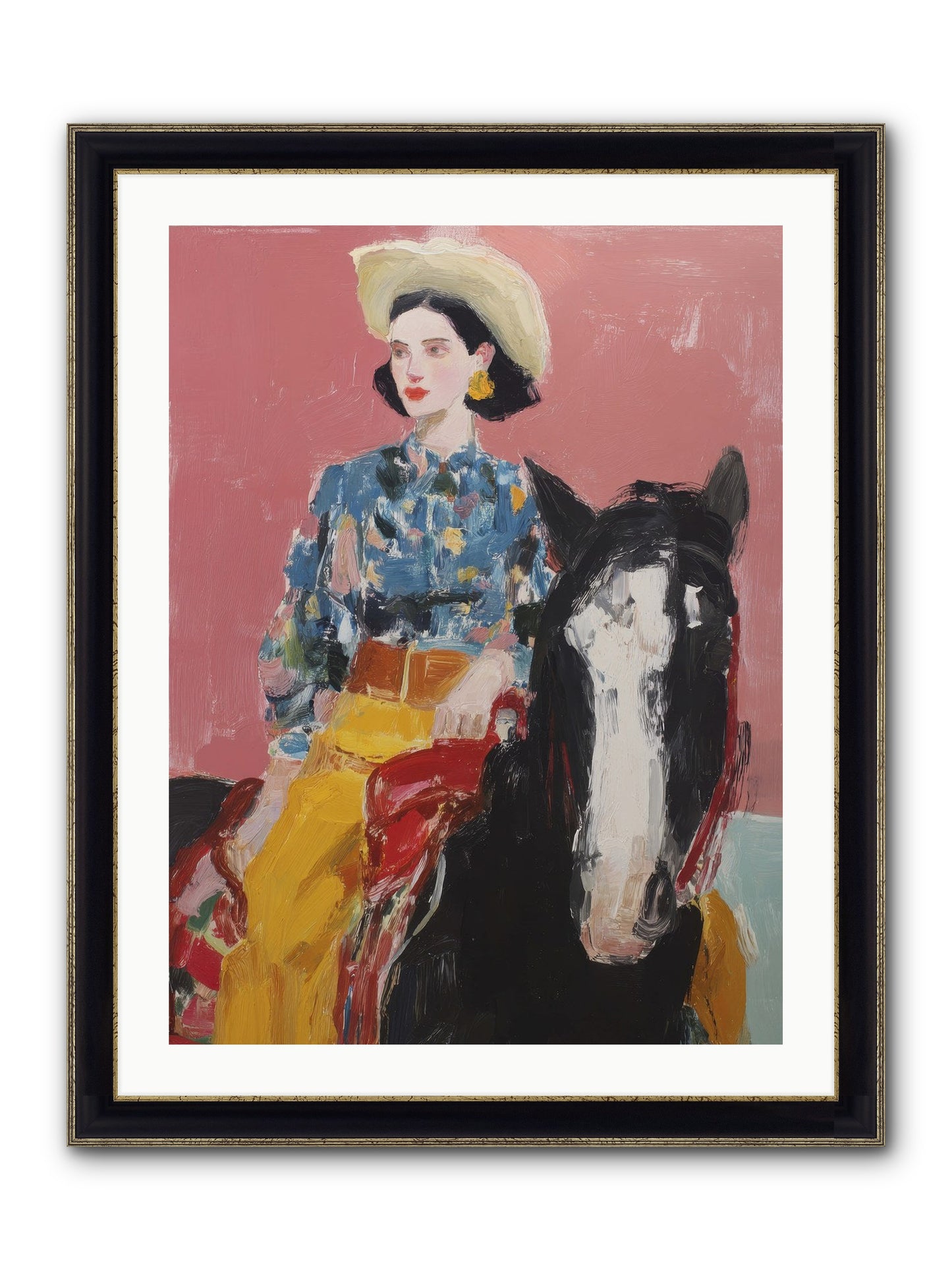 Sunday Sovereign Framed Print - Black & Gold 24x32