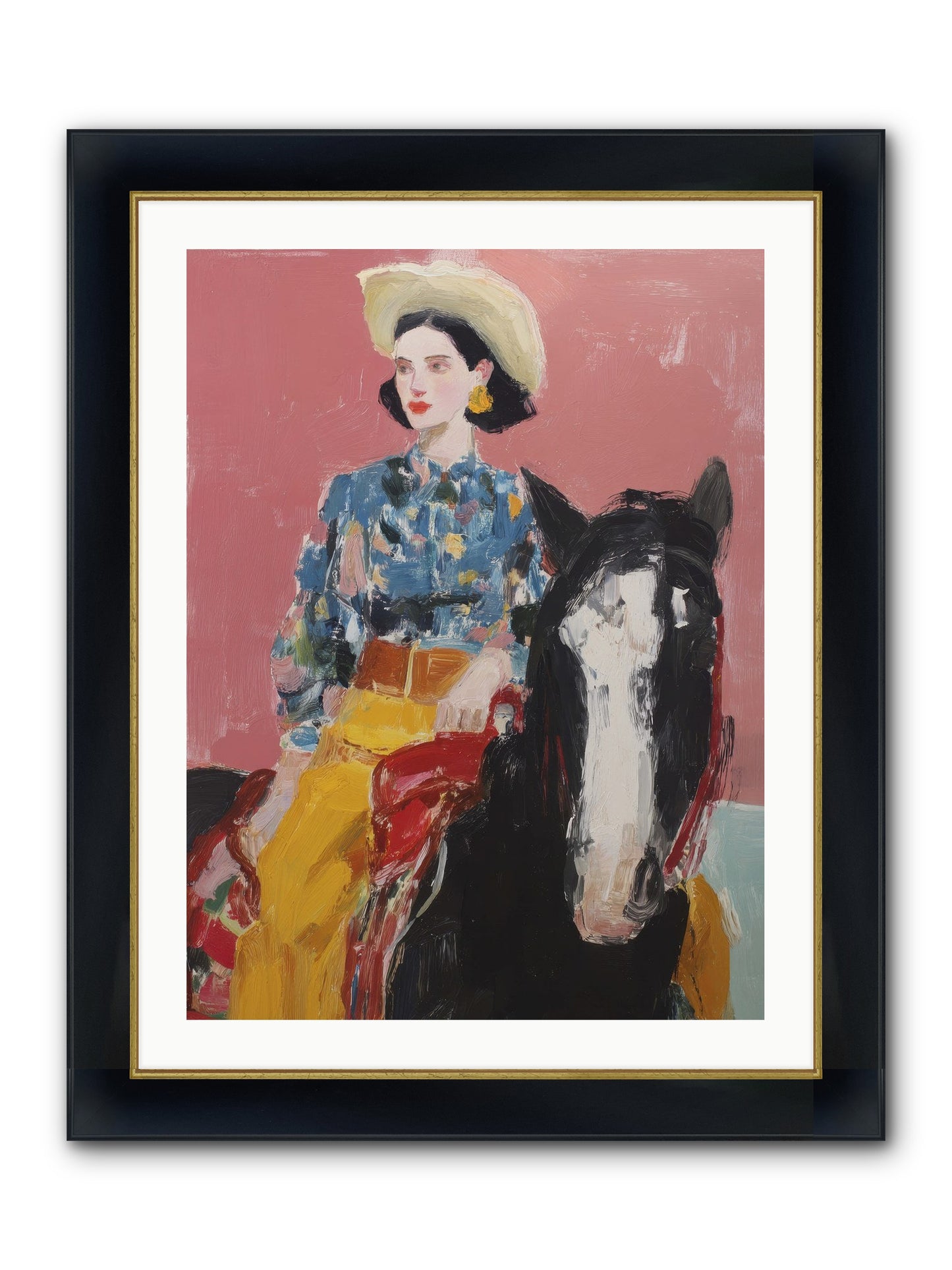 Sunday Sovereign Framed Print - Wide Black w/Gold 24x32