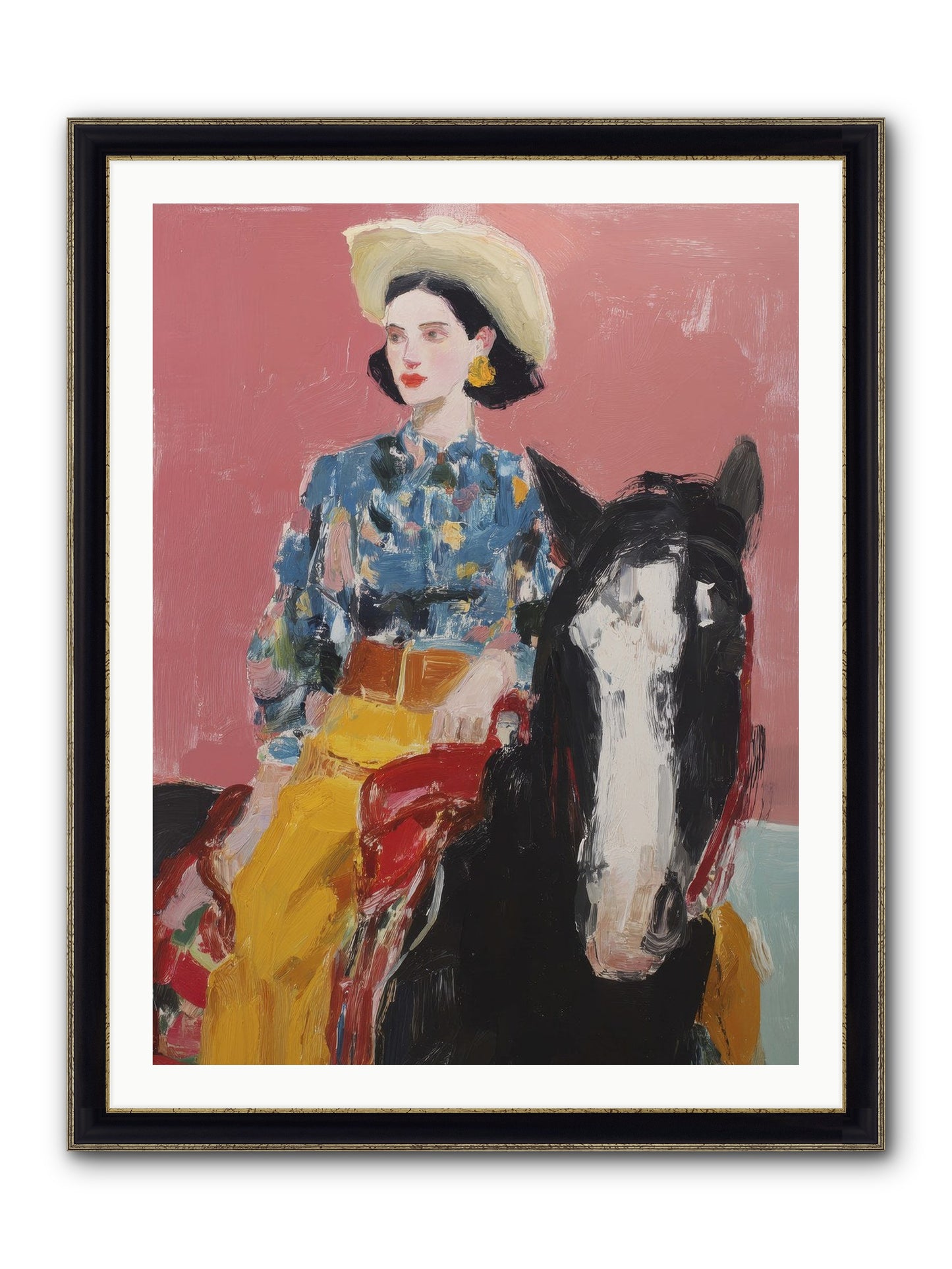Sunday Sovereign Framed Print - Black & Gold 30x40