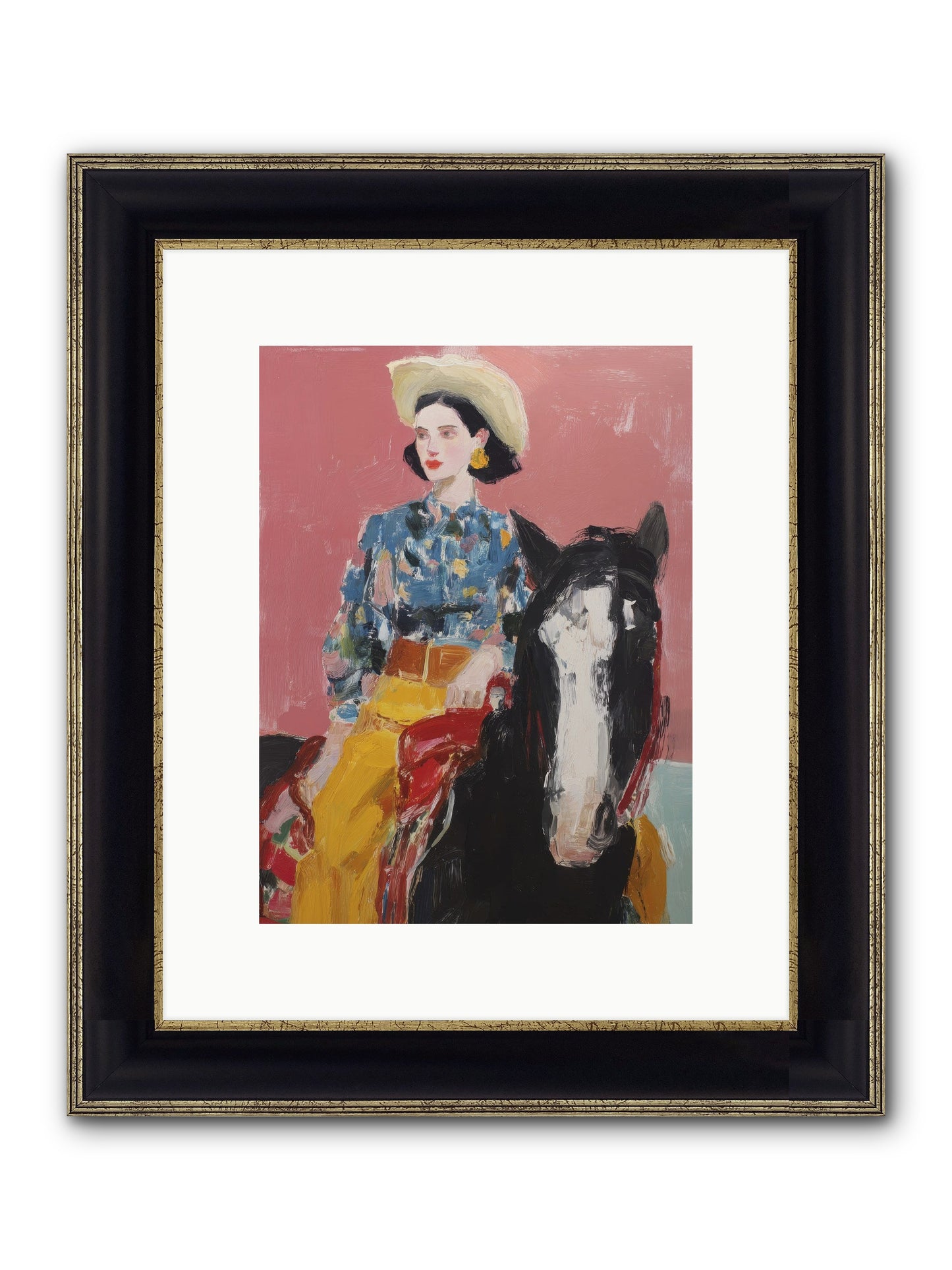 Sunday Sovereign Framed Print - Black & Gold 9x12