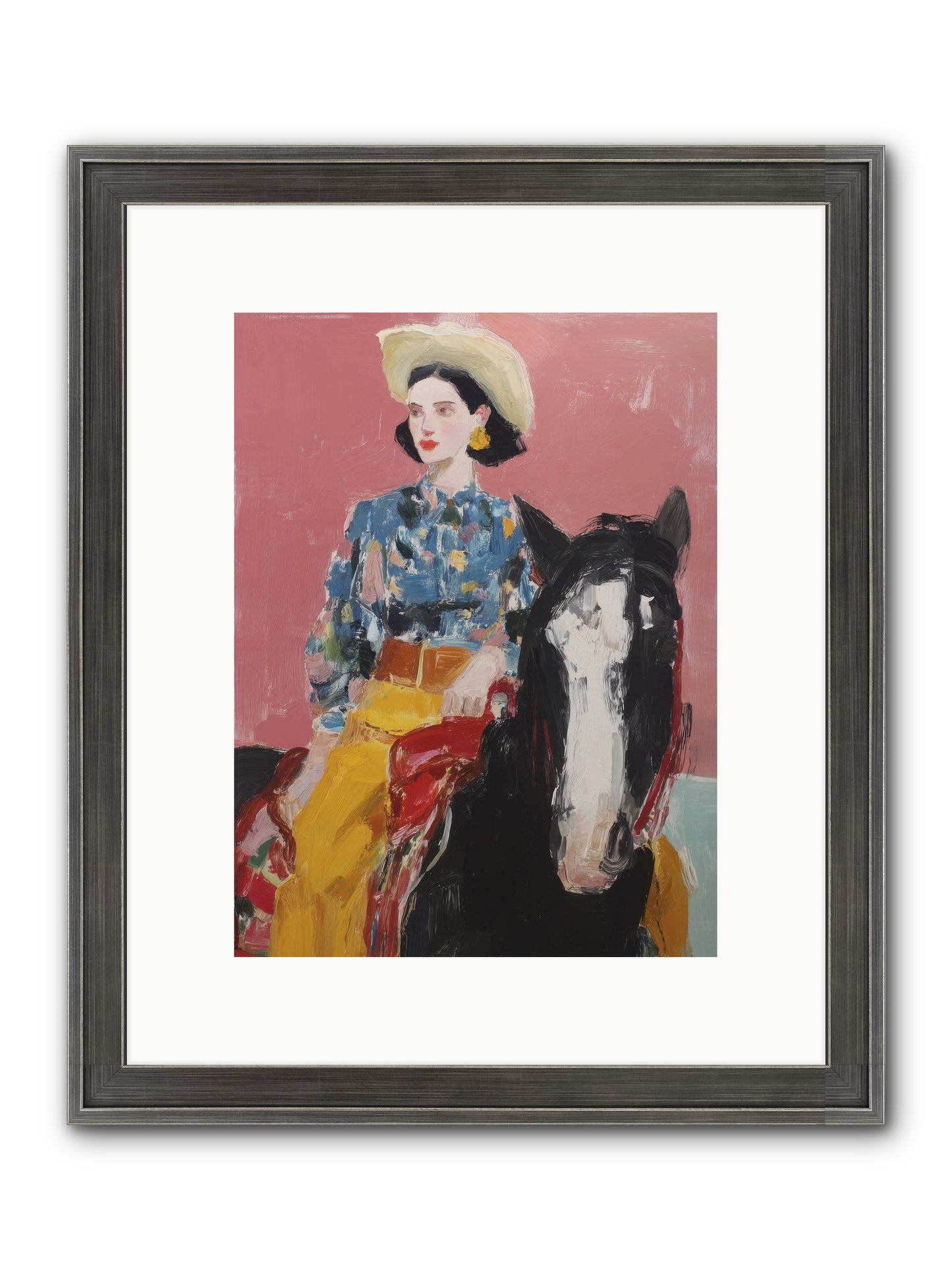 Sunday Sovereign Framed Print - Slimwoods Black/Silver 9x12