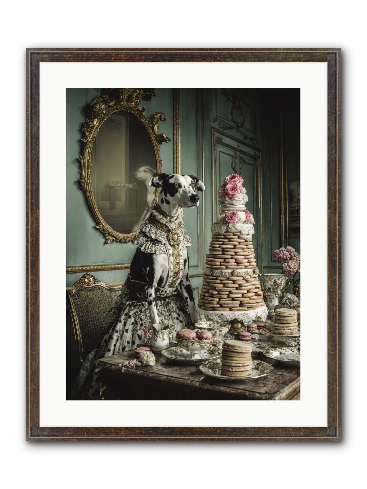 Sunday Sugar & Blush Framed Print - Slimwoods Black/Gold 18x24
