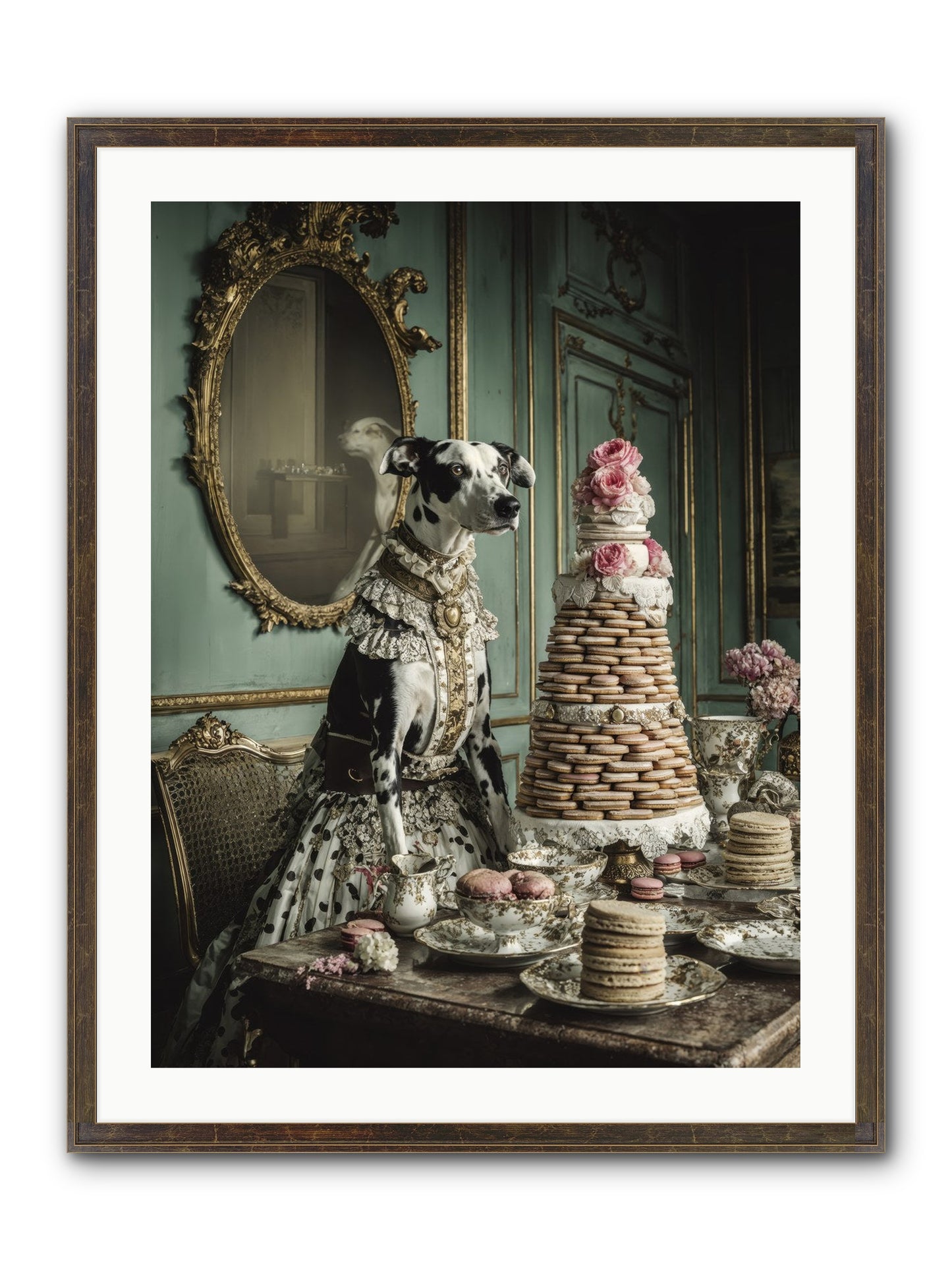 Sunday Sugar & Blush Framed Print - Slimwoods Black/Gold 24x32