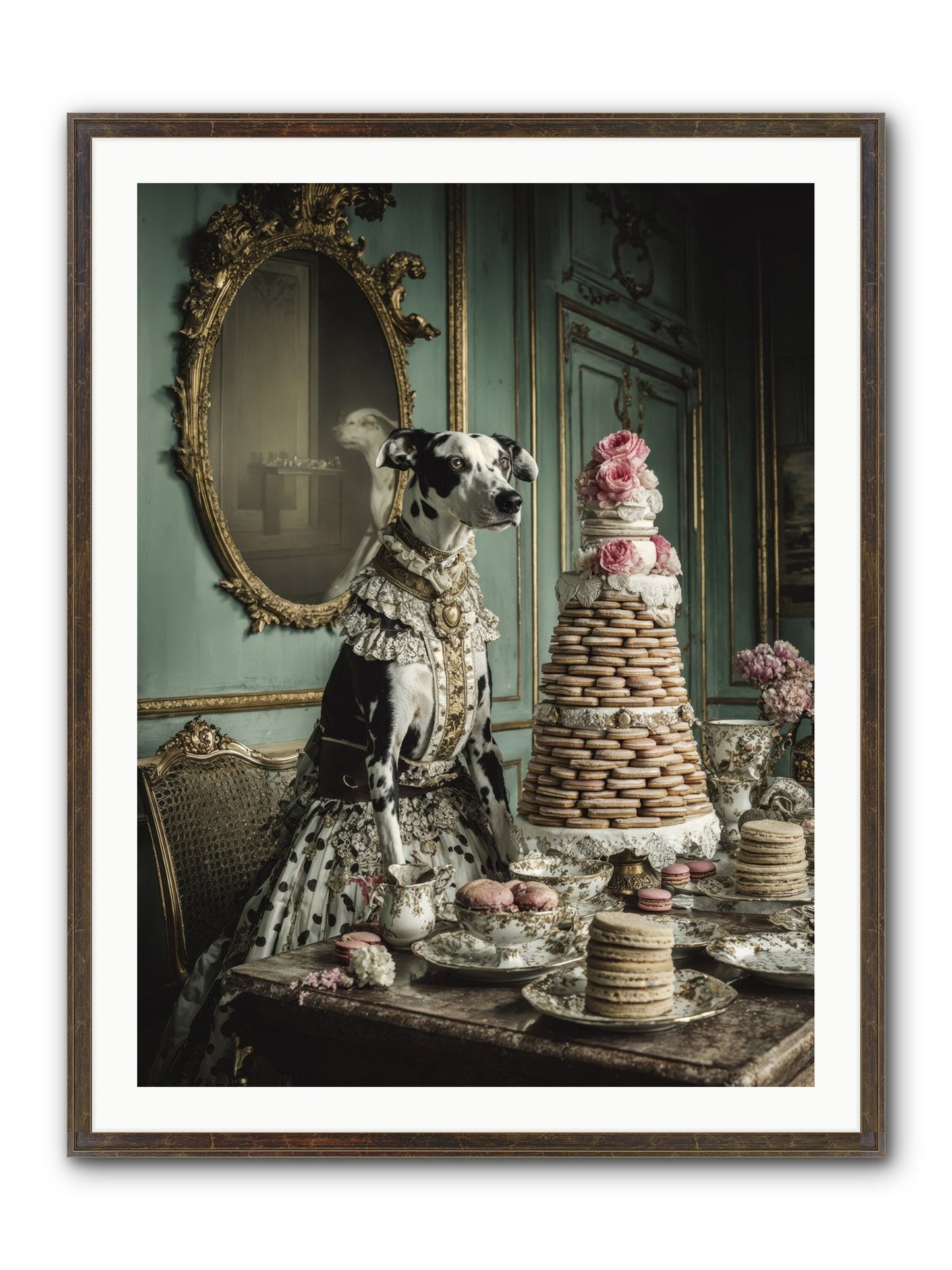 Sunday Sugar & Blush Framed Print - Slimwoods Black/Gold 30x40