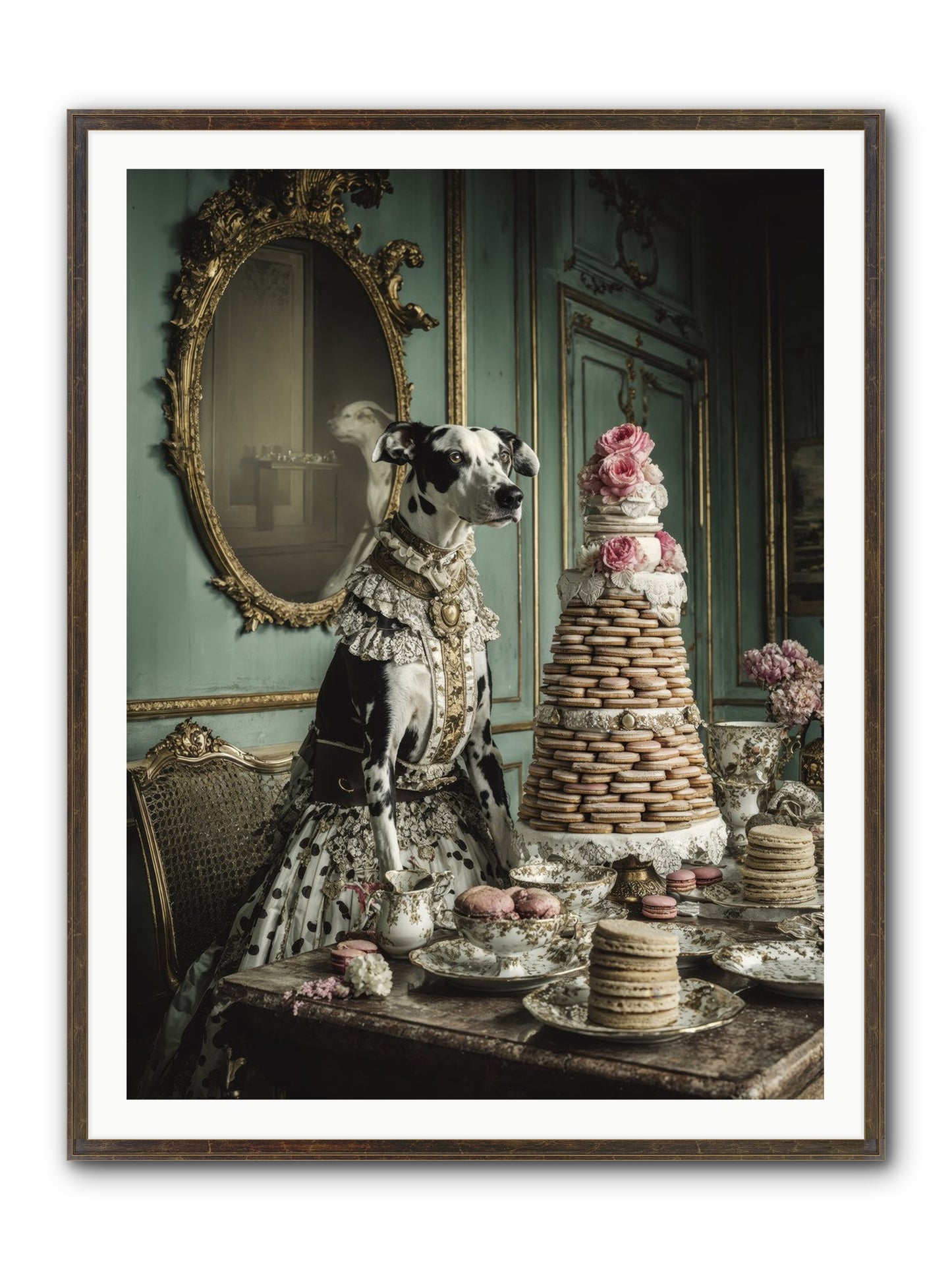 Sunday Sugar & Blush Framed Print - Slimwoods Black/Gold 36x48