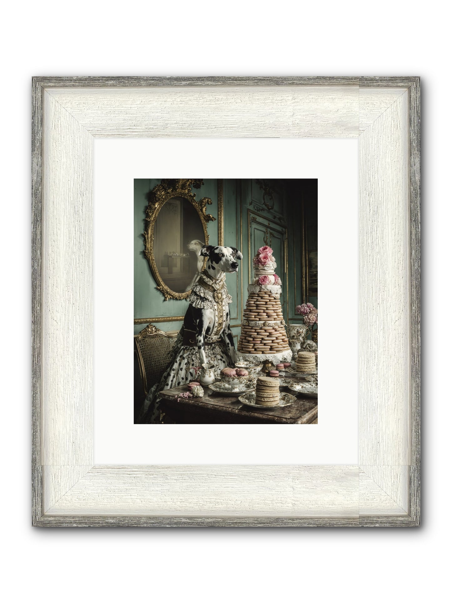 Sunday Sugar & Blush Framed Print - Driftwood White 9x12