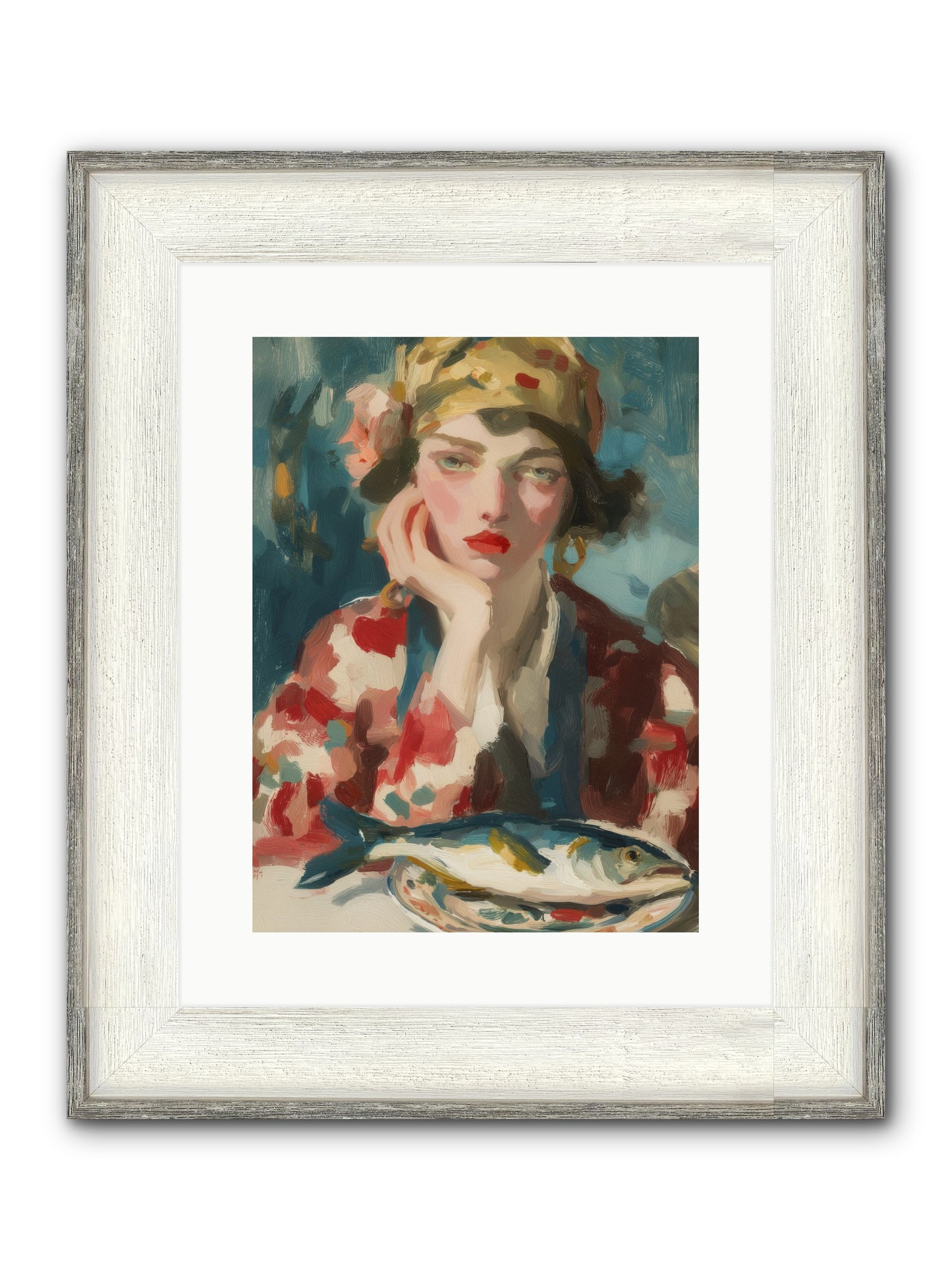 Sunday Traditions Framed Print - Driftwood White 12x16