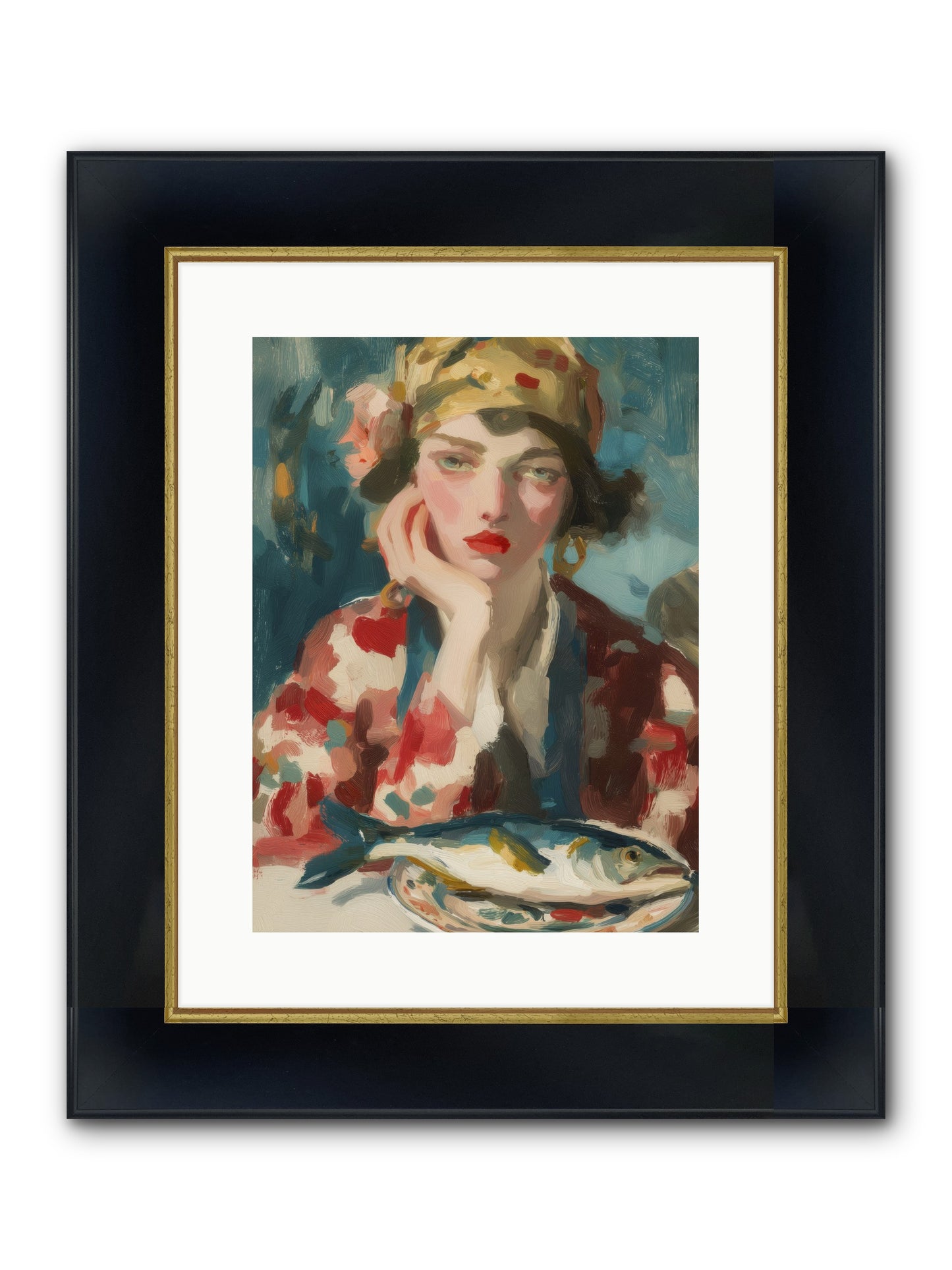 Sunday Traditions Framed Print - Wide Black w/Gold 12x16