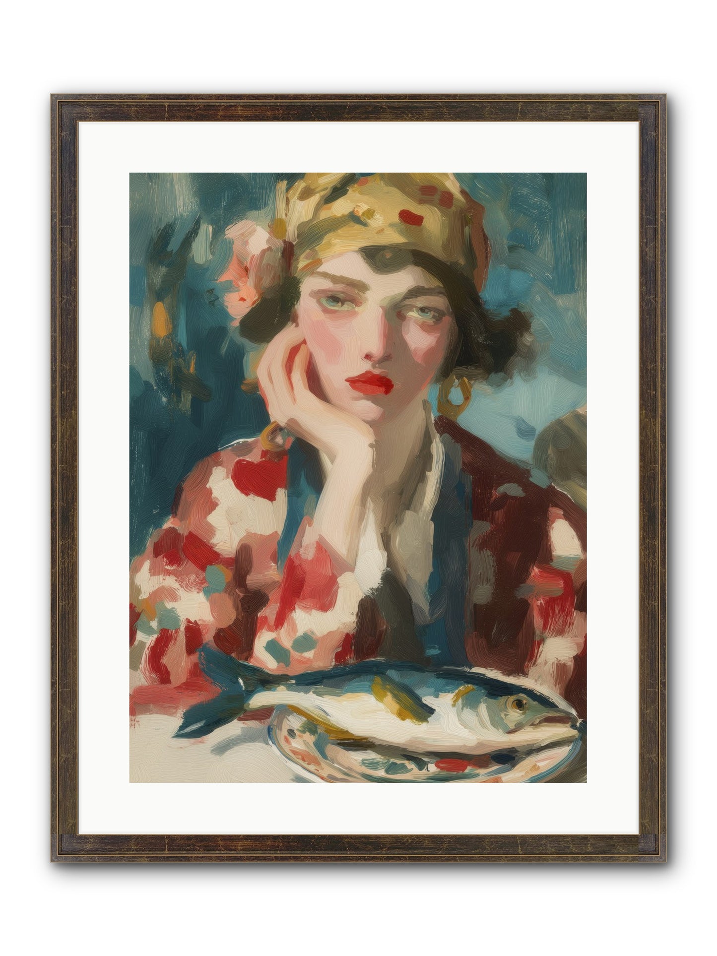 Sunday Traditions Framed Print - Slimwoods Black/Gold 18x24