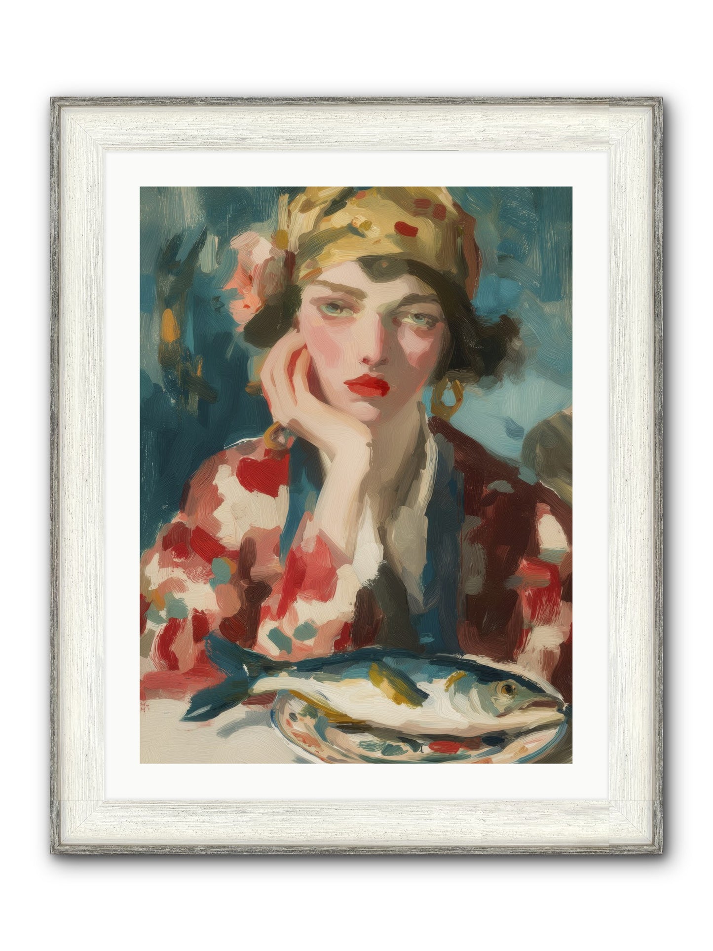 Sunday Traditions Framed Print - Driftwood White 24x32