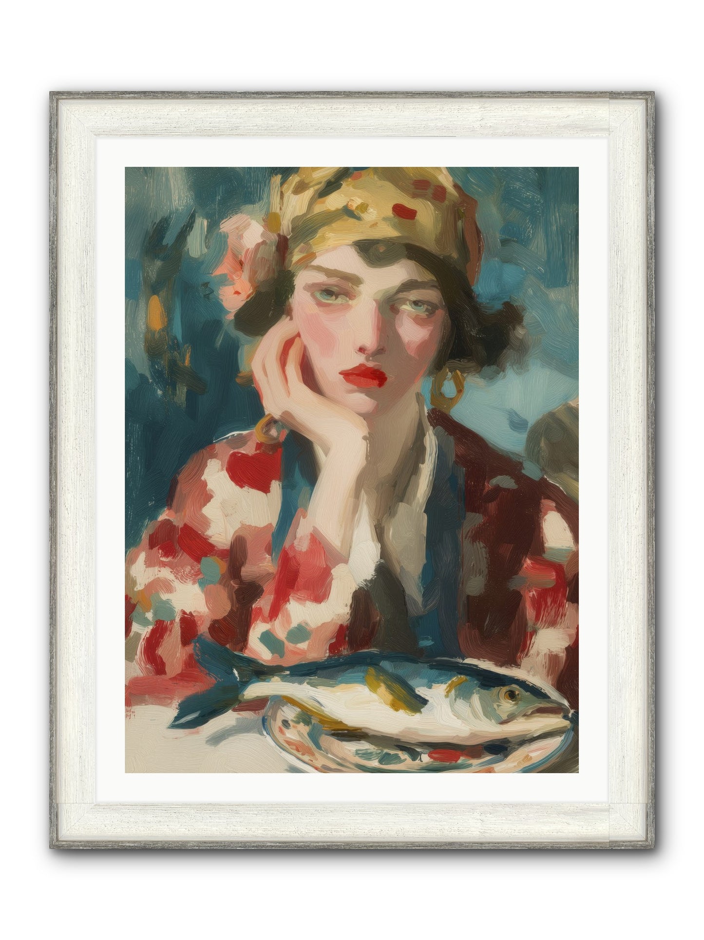 Sunday Traditions Framed Print - Driftwood White 30x40