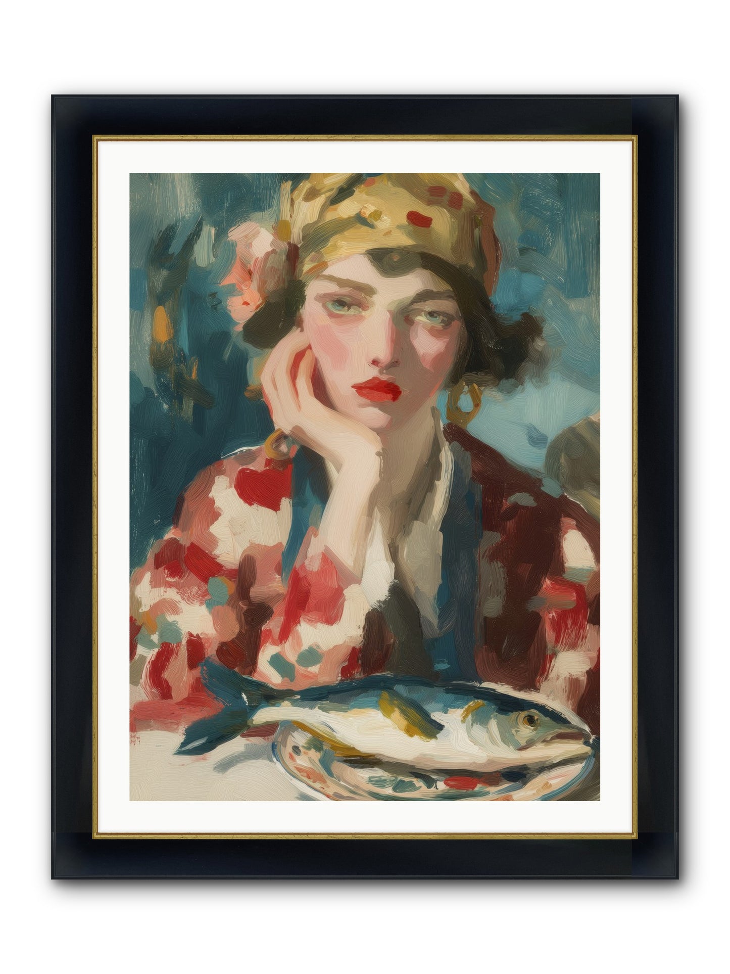 Sunday Traditions Framed Print - Wide Black w/Gold 30x40