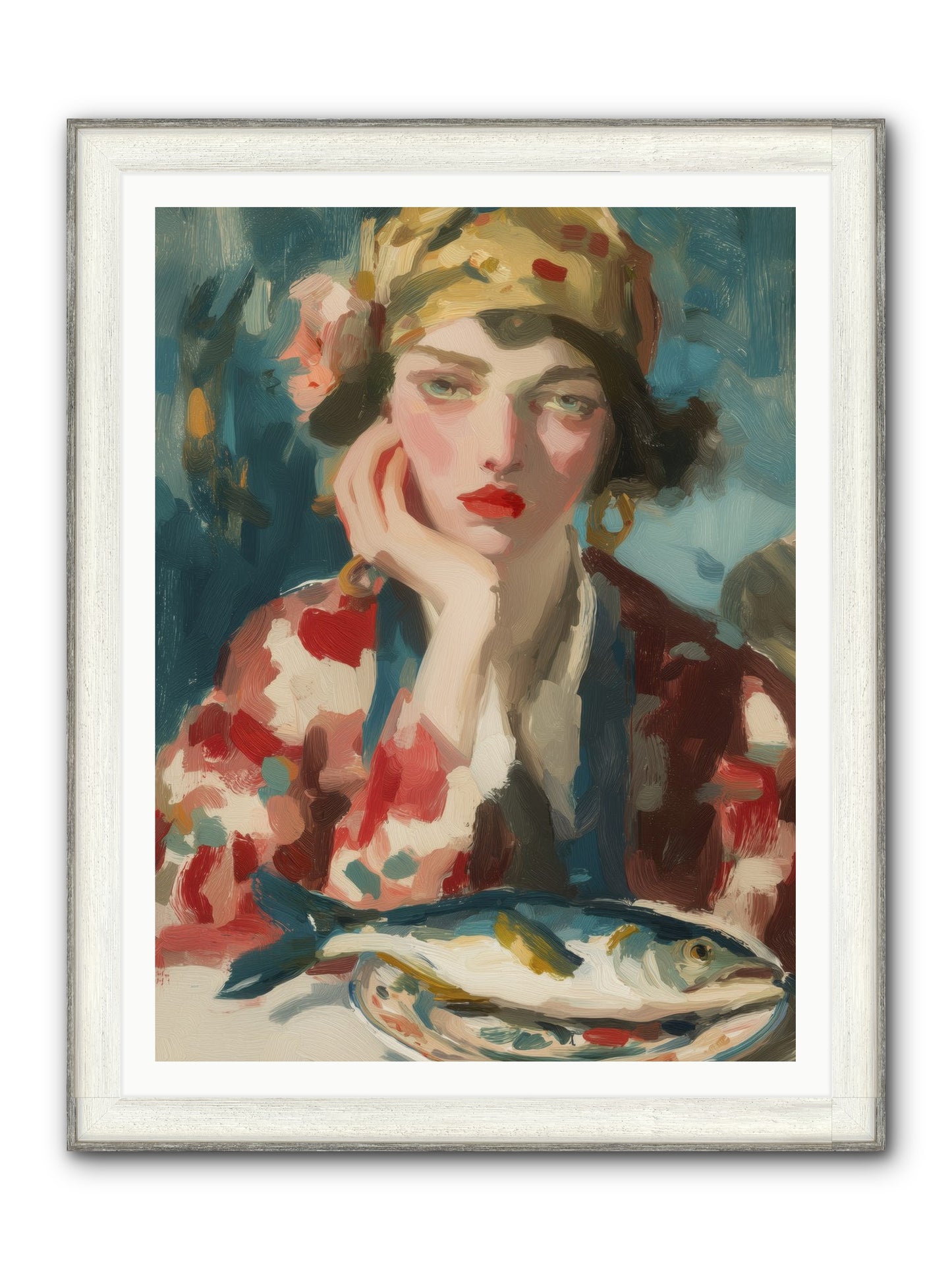 Sunday Traditions Framed Print - Driftwood White 36x48