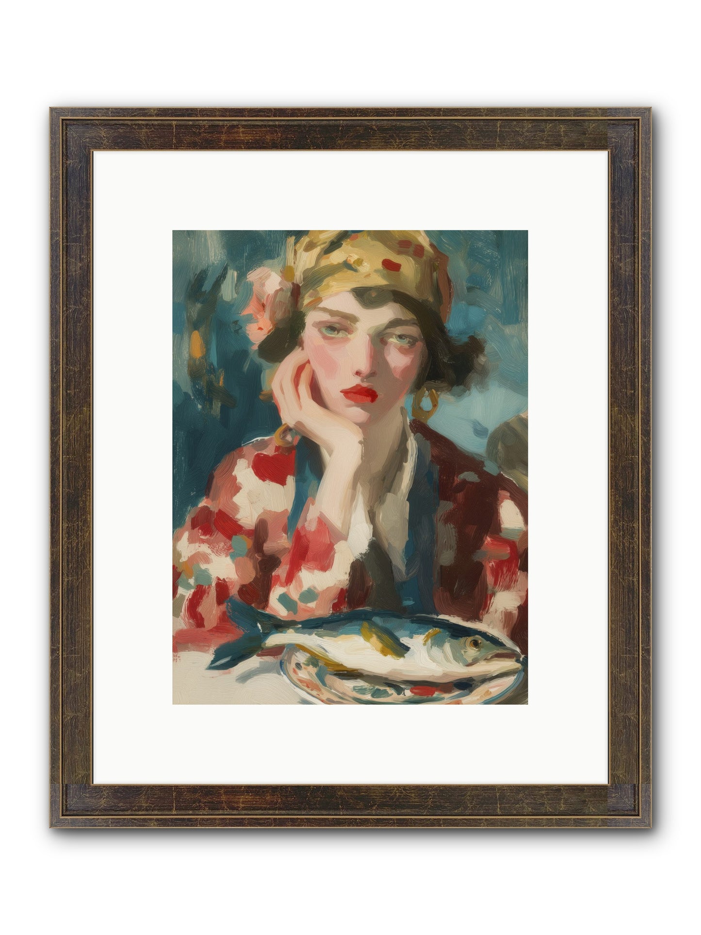 Sunday Traditions Framed Print - Slimwoods Black/Gold 9x12