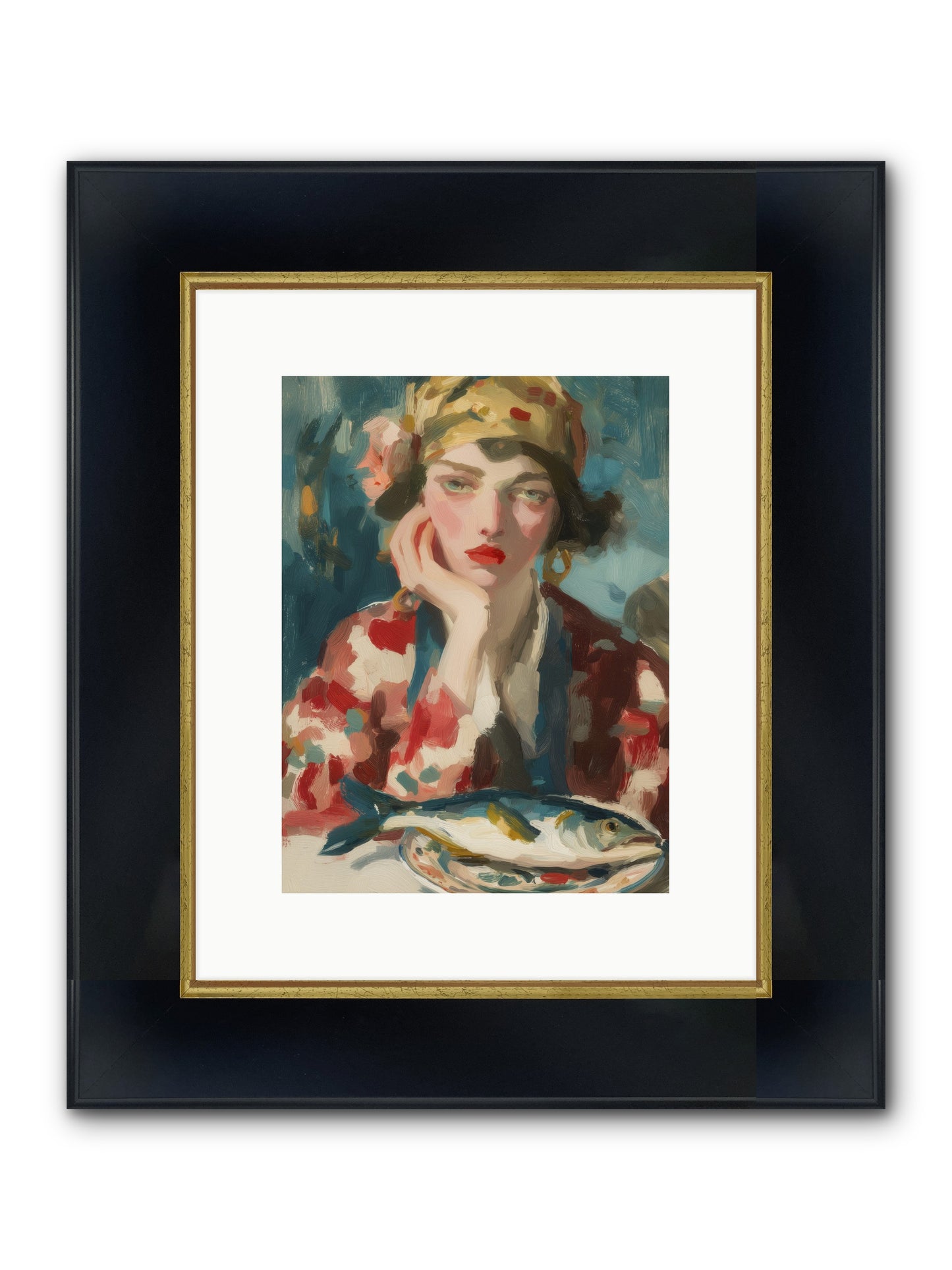 Sunday Traditions Framed Print - Wide Black w/Gold 9x12