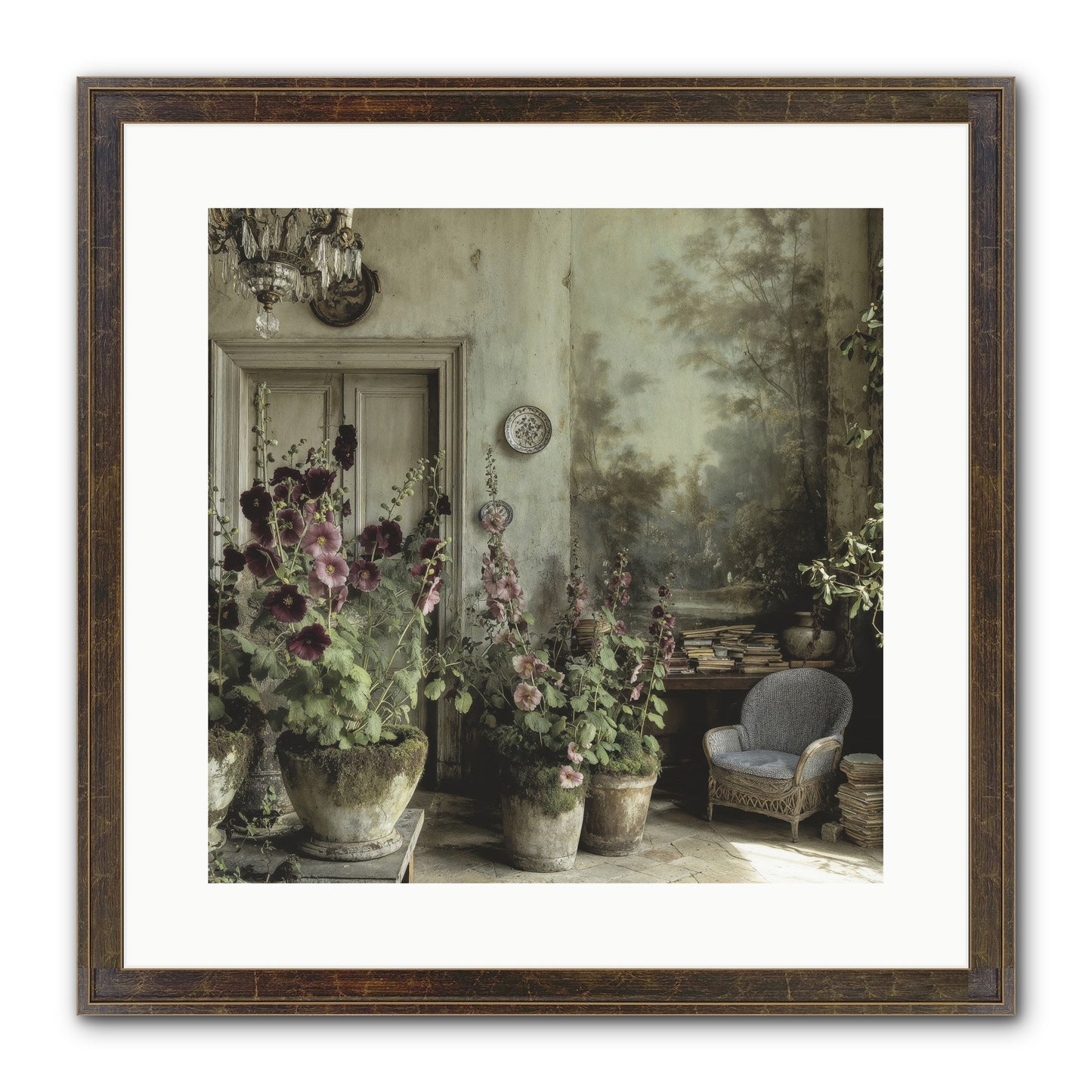 Sunlight Memory Framed Print - Slimwoods Black/Gold 16x16