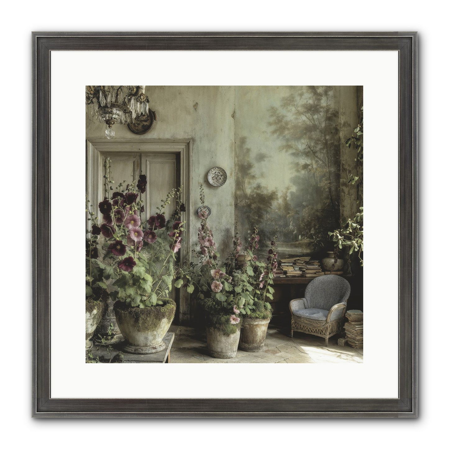 Sunlight Memory Framed Print - Slimwoods Black/Silver 16x16