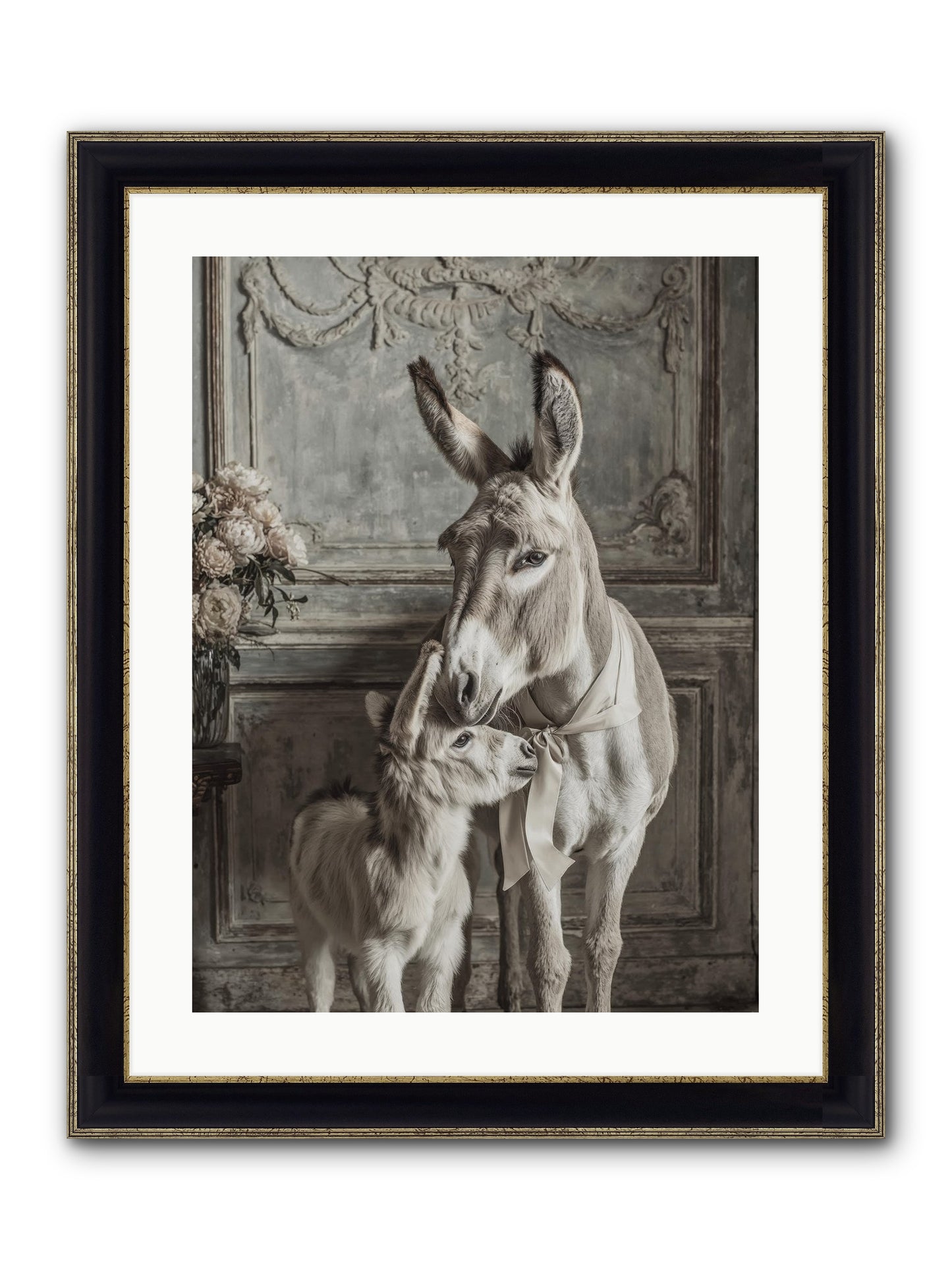 Sunlight's Confession Framed Print - Black & Gold 18x24