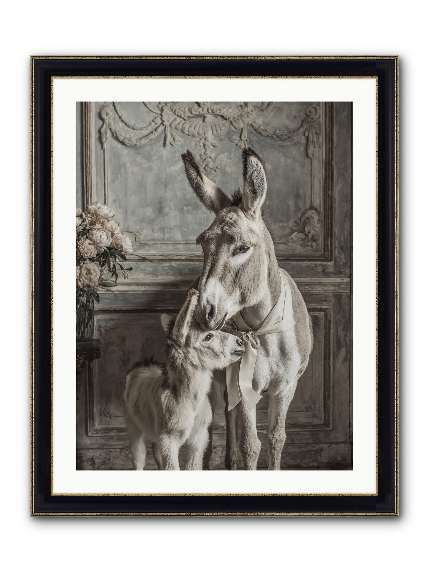 Sunlight's Confession Framed Print - Black & Gold 24x32