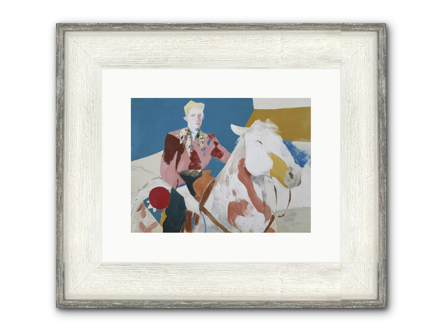 Sunlit Fringe Framed Print - Driftwood White 12x9