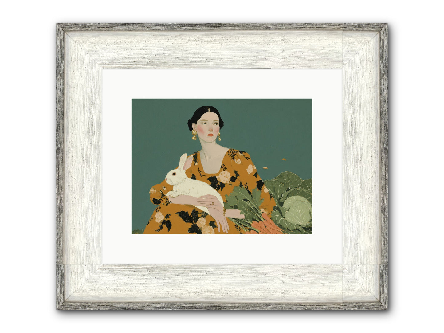 Sunlit Pause Framed Print - Driftwood White 12x9