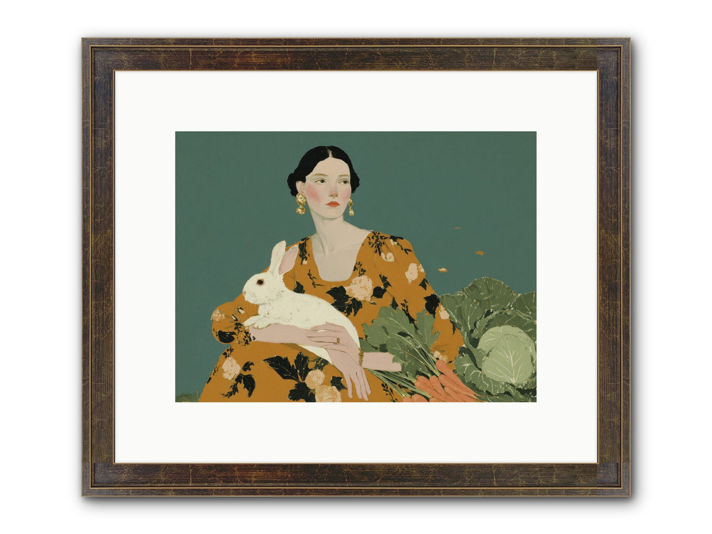 Sunlit Pause Framed Print - Slimwoods Black/Gold 12x9