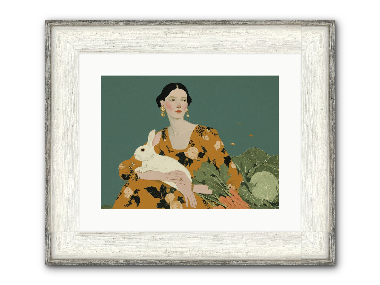 Sunlit Pause Framed Print - Driftwood White 16x12
