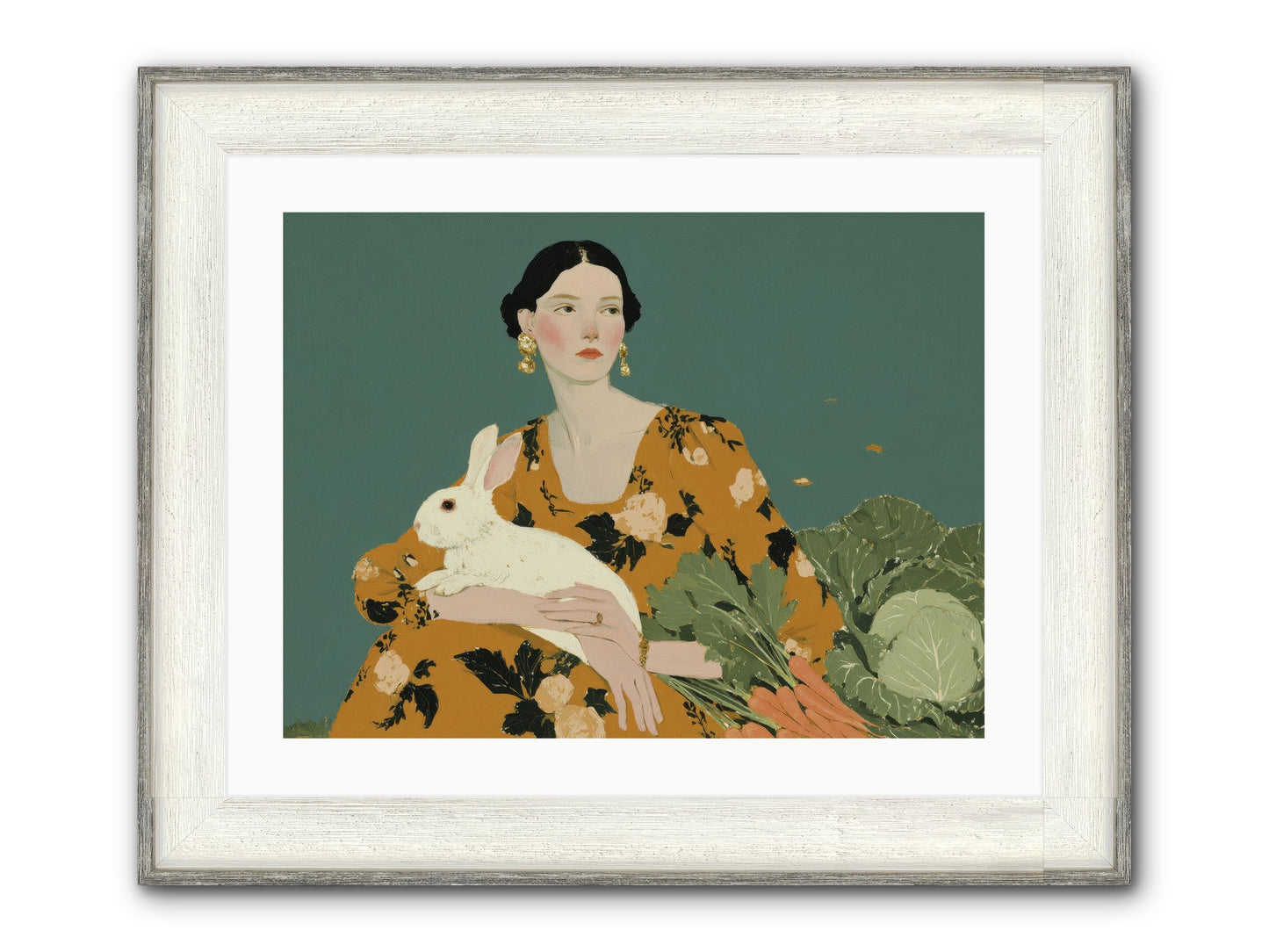 Sunlit Pause Framed Print - Driftwood White 24x18