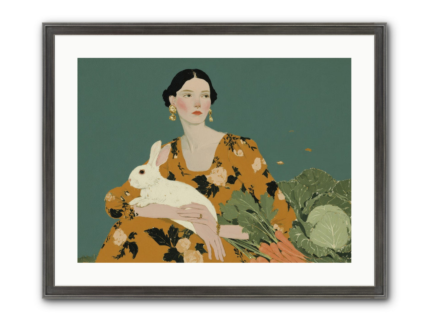 Sunlit Pause Framed Print - Slimwoods Black/Silver 24x18