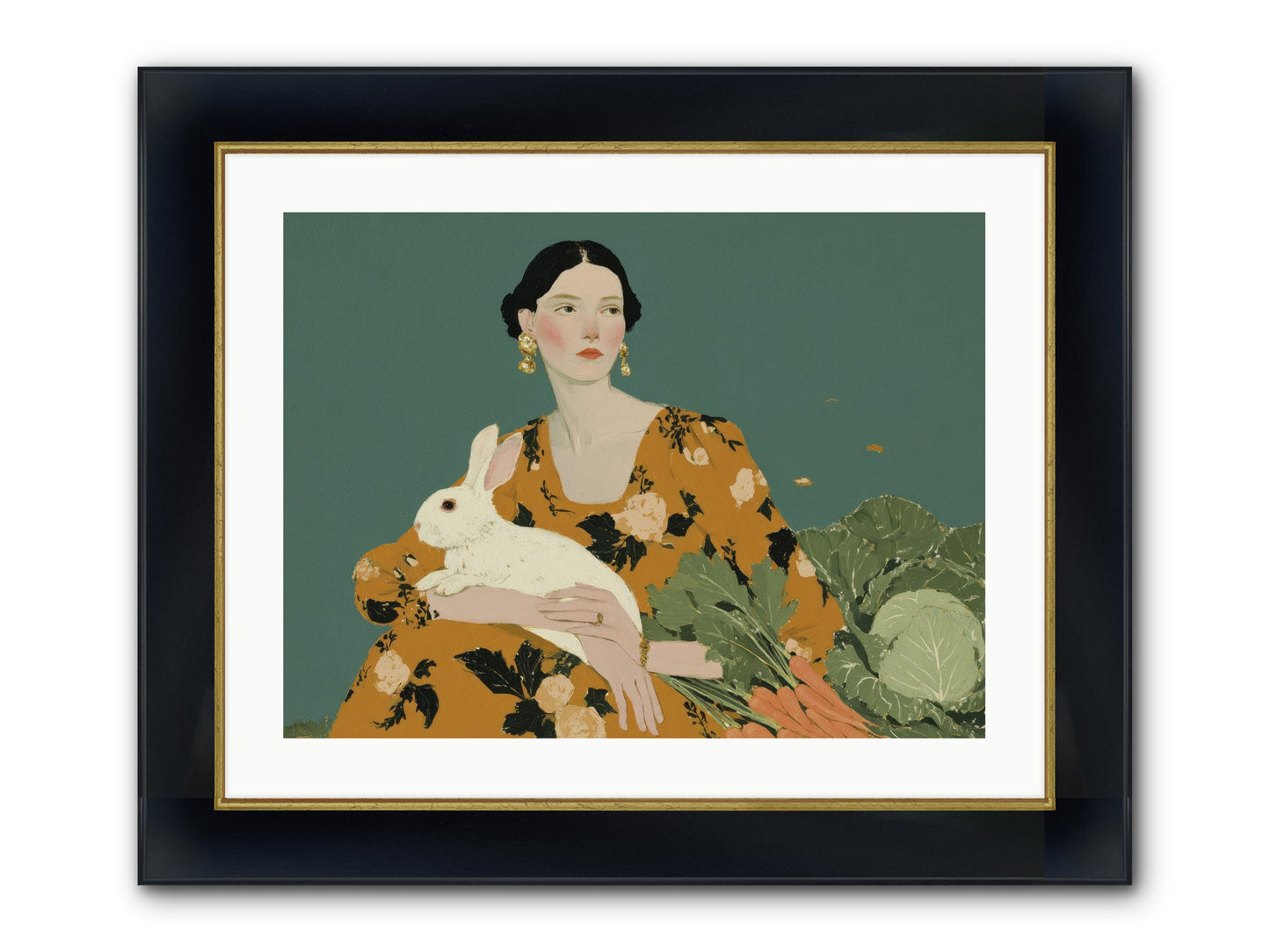 Sunlit Pause Framed Print - Wide Black w/Gold 24x18