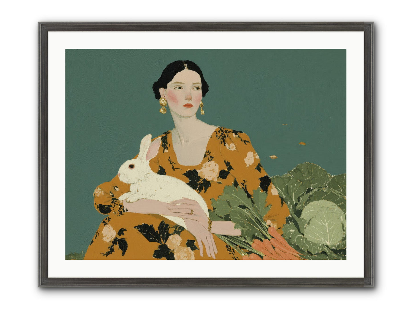 Sunlit Pause Framed Print - Slimwoods Black/Silver 32x24