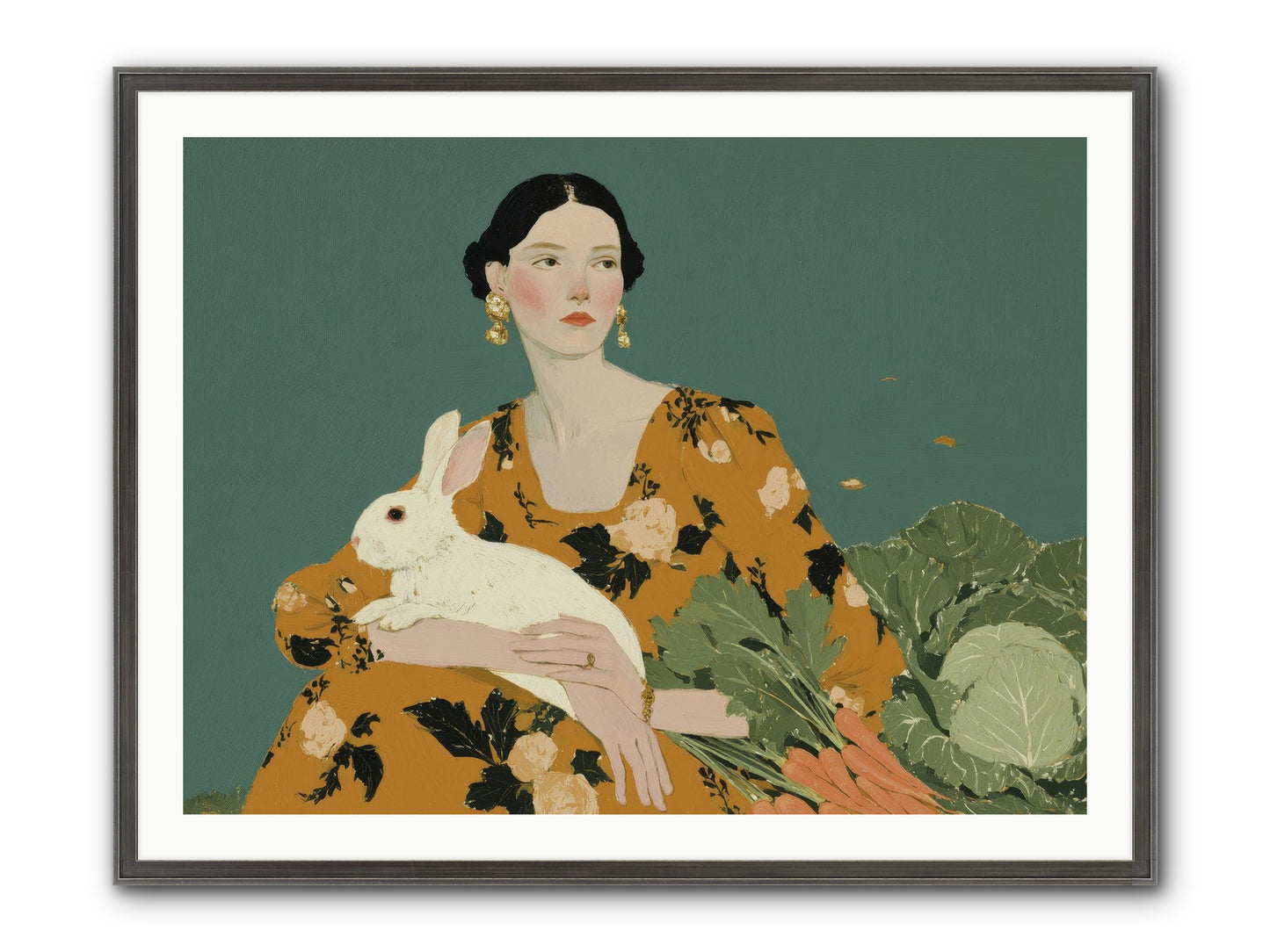Sunlit Pause Framed Print - Slimwoods Black/Silver 40x30